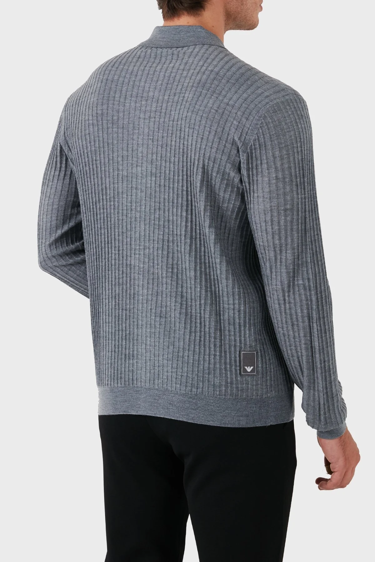 Emporio Armani Regular Fit Fermuarlı Erkek Hırka EM000265 AF10460 O8003 GRİ - 3