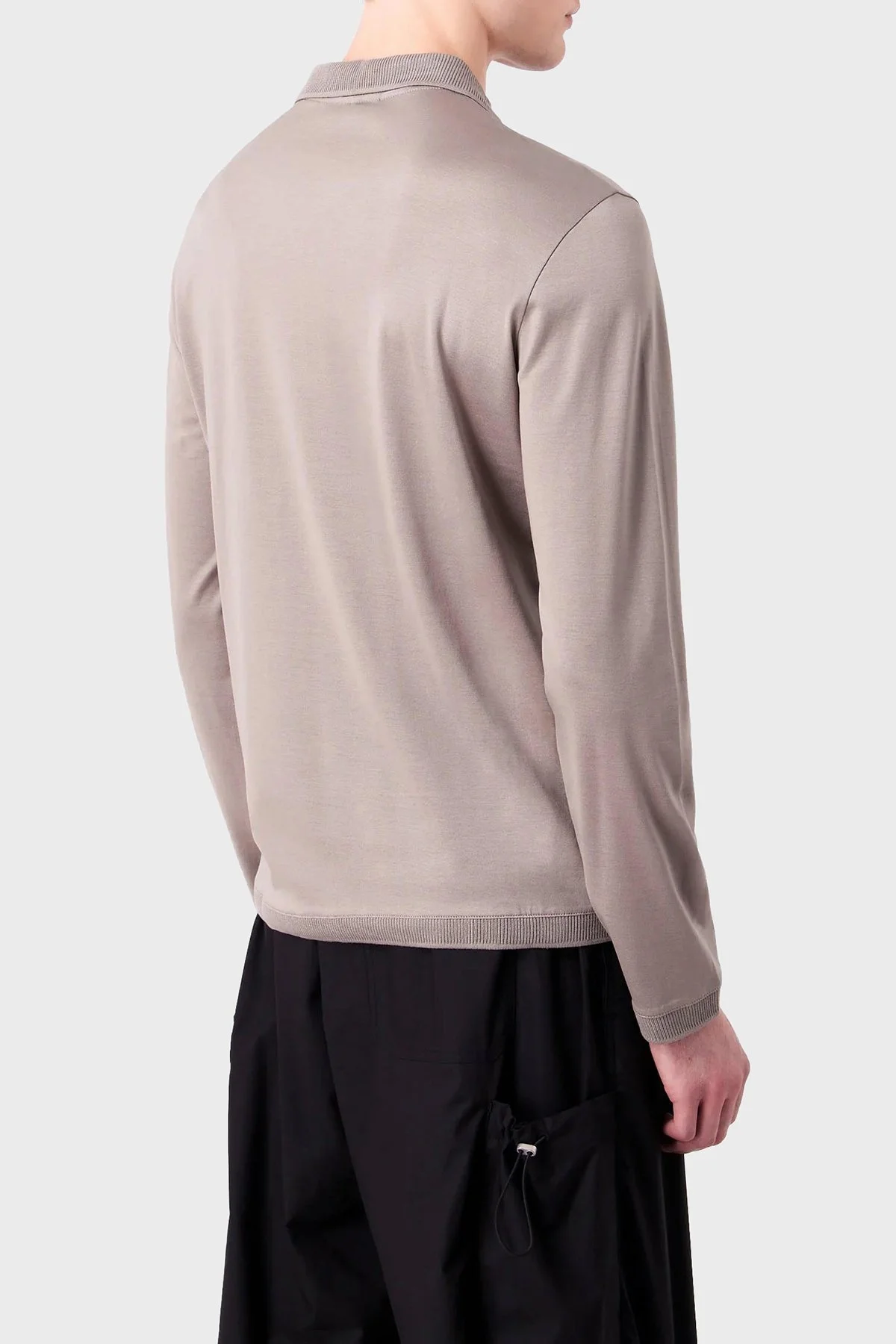 Emporio Armani Regular Fit Fermuarlı Erkek Polo Yaka Sweat 6R1F85 1JUVZ 0643 TAŞ - 7