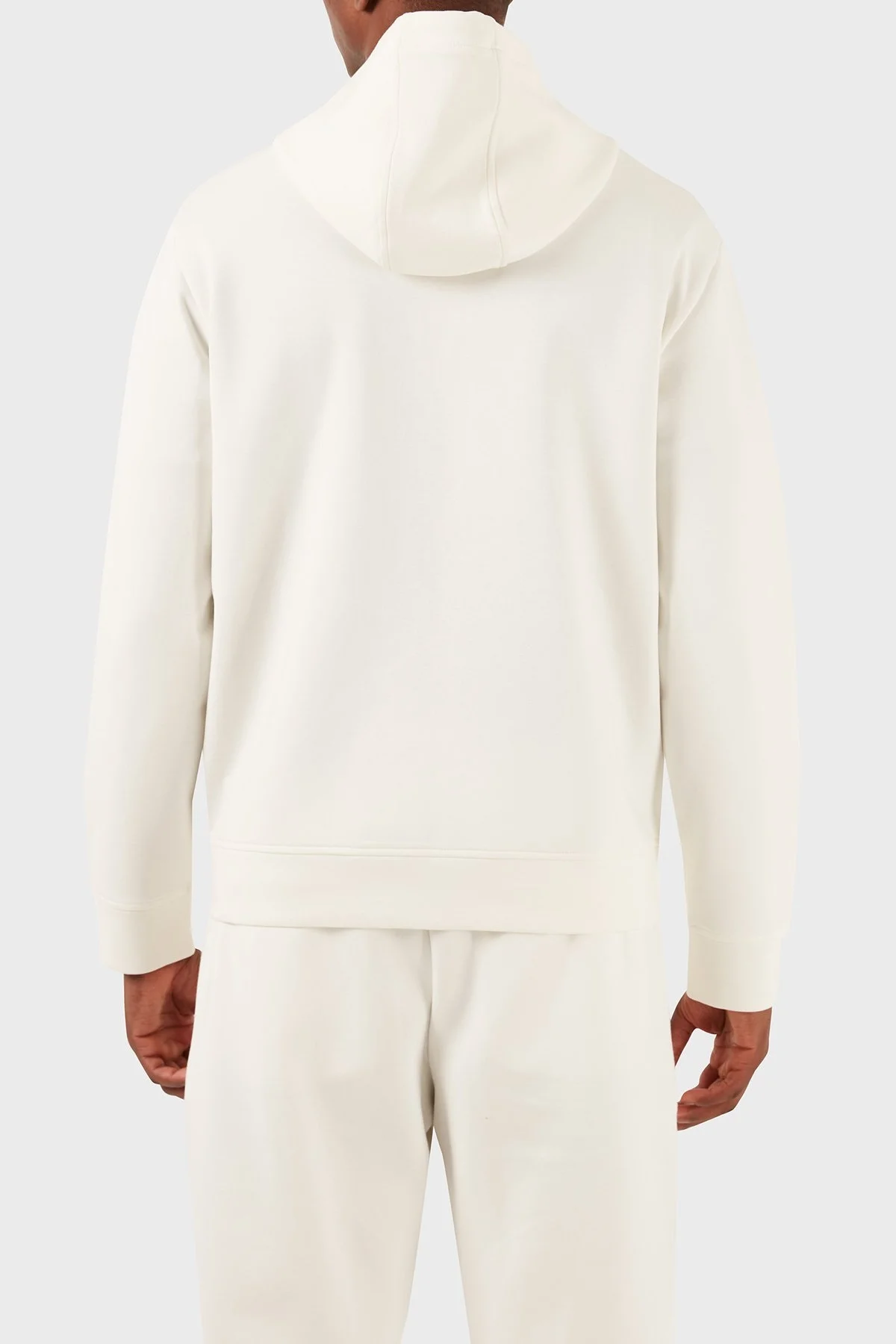Emporio Armani Regular Fit Fermuarlı Kapüşonlu Erkek Sweat 8N1ML6 1JHSZ 0101 BEYAZ - 8