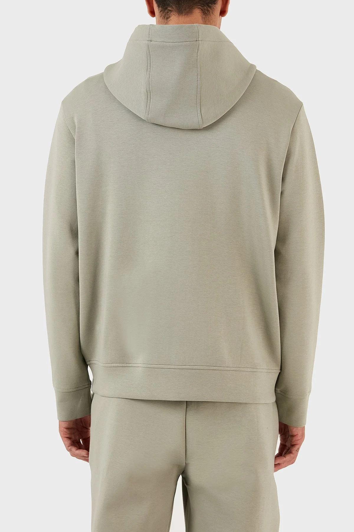 Emporio Armani Regular Fit Fermuarlı Kapüşonlu Erkek Sweat 8N1ML6 1JHSZ 0606 AÇIK YEŞİL - 2