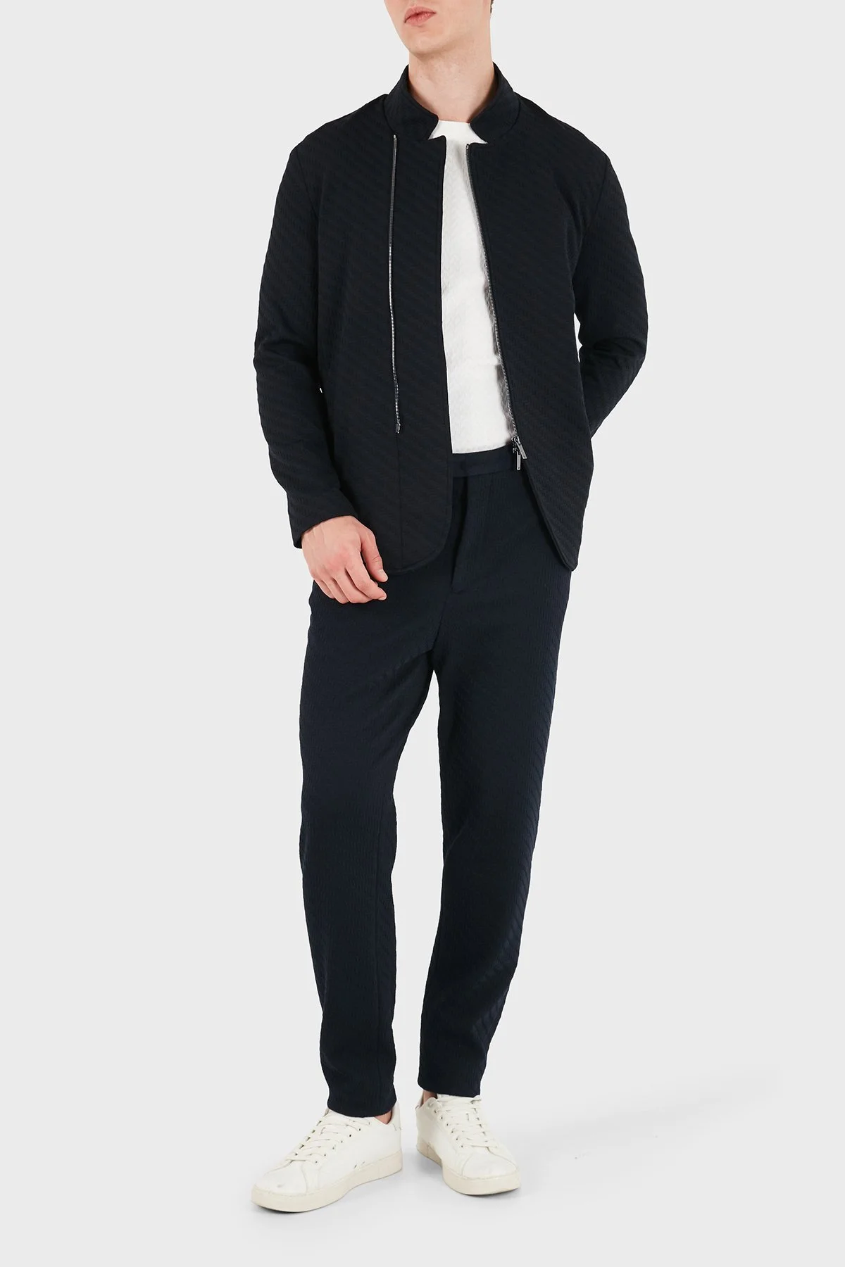 Emporio Armani Regular Fit Fit Normal Bel Düz Paça Erkek Pantolon EM000158 TE22963 MB036 Lacivert - 2