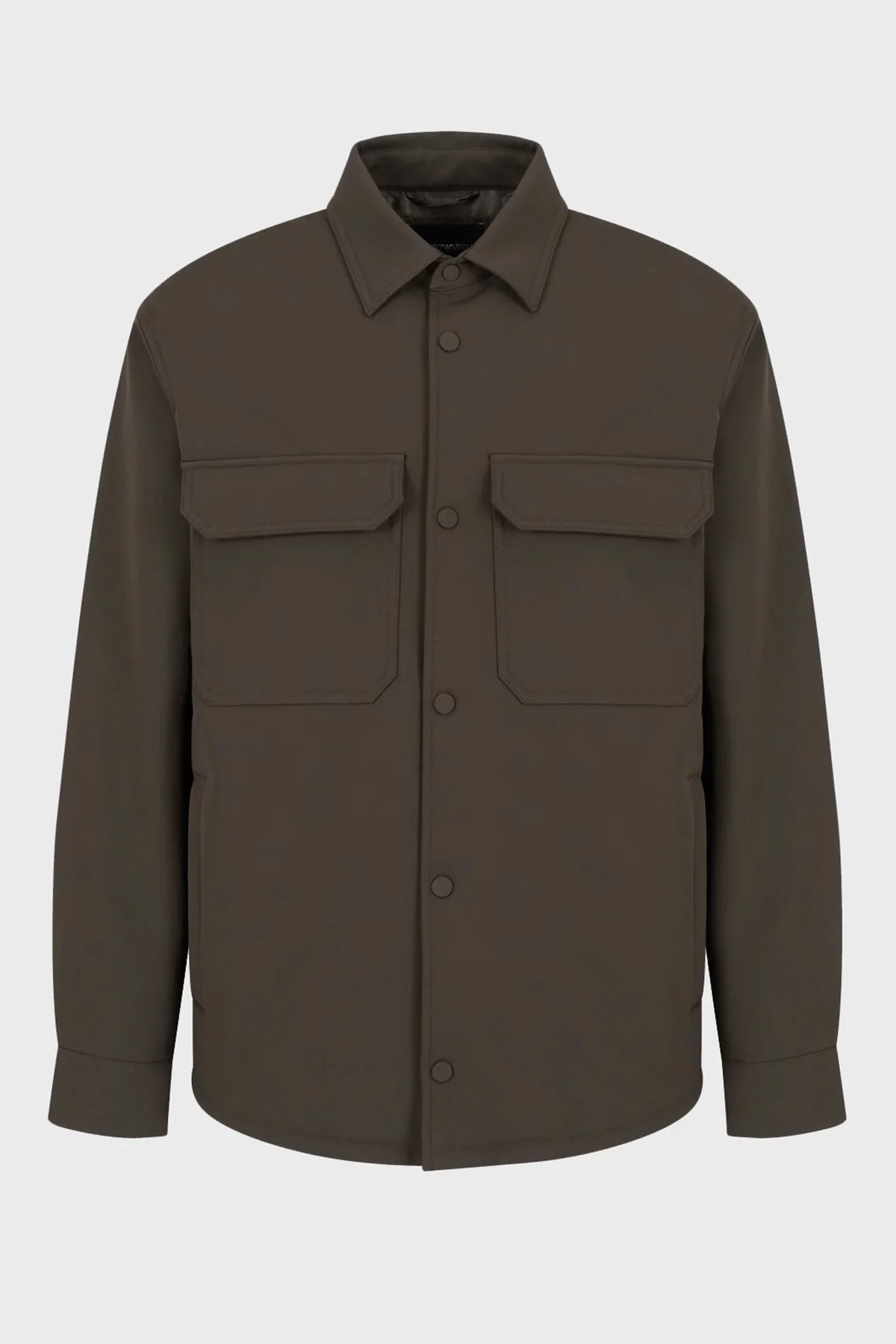 Emporio Armani Regular Fit Gömlek Yaka Çıtçıt Düğmeli Erkek Ceket 6D1CN0 1NUBZ 05A6 HAKİ - 5