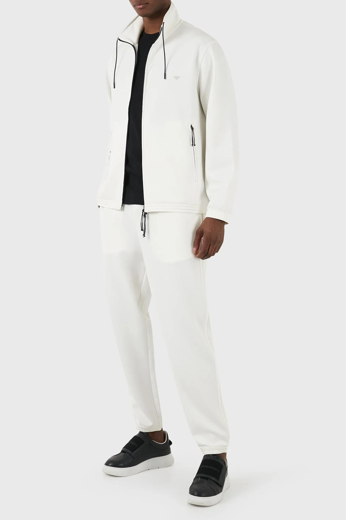 Emporio Armani Regular Fit Jogger Spor Erkek Pantolon EM000084 AF10103 U1105 EKRU - 7