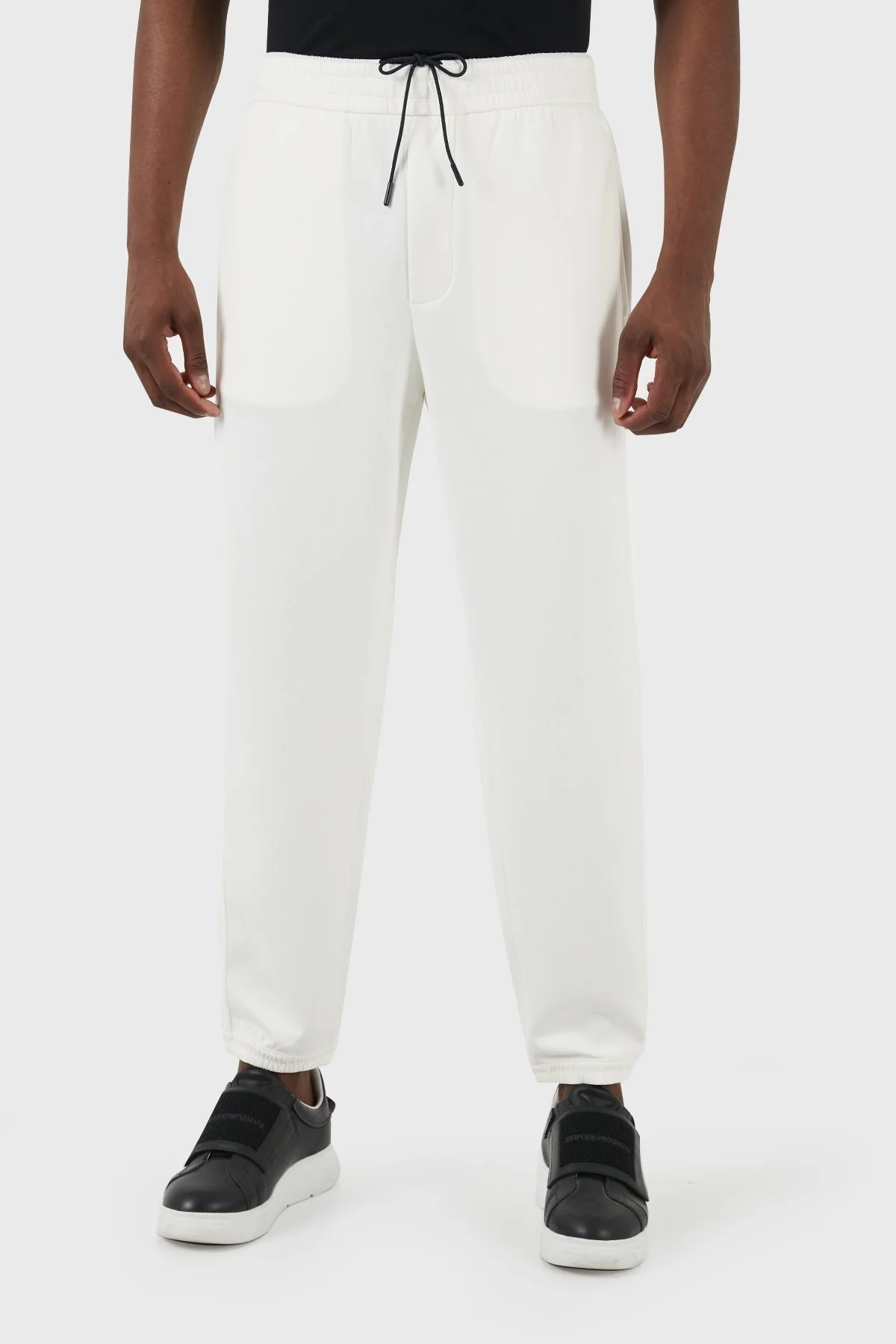 Emporio Armani Regular Fit Jogger Spor Erkek Pantolon EM000084 AF10103 U1105 EKRU - 8