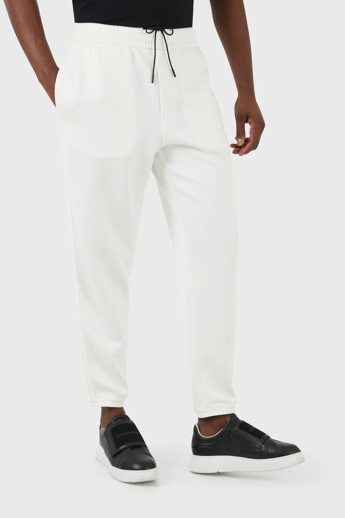 Emporio Armani Regular Fit Jogger Spor Erkek Pantolon EM000084 AF10103 U1105 EKRU - 10