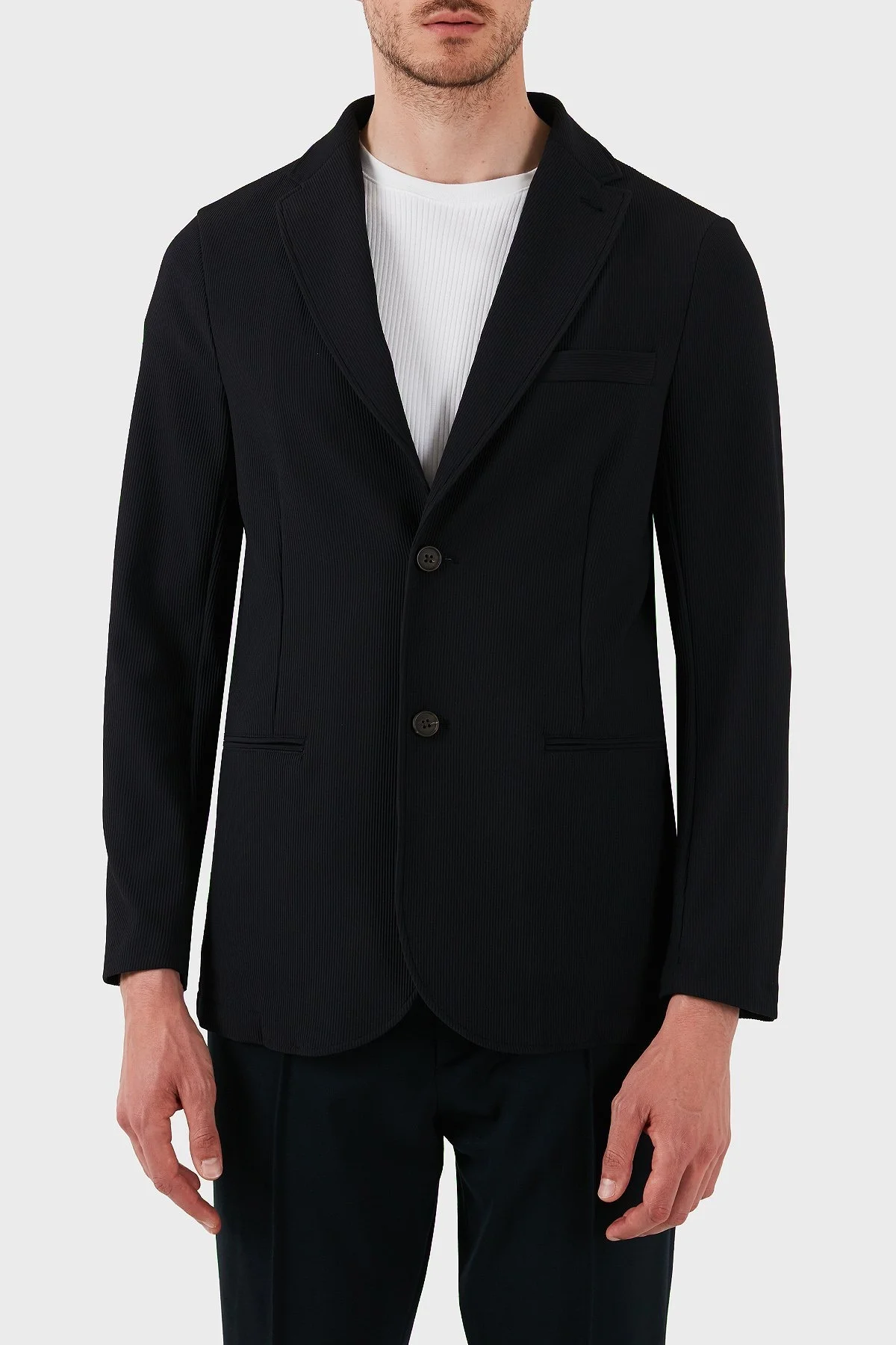 Emporio Armani Regular Fit Kapüşonlu Çıkarılabilir İç Panelli Erkek Ceket EM001506 AF14076 UC001 SİYAH - 4