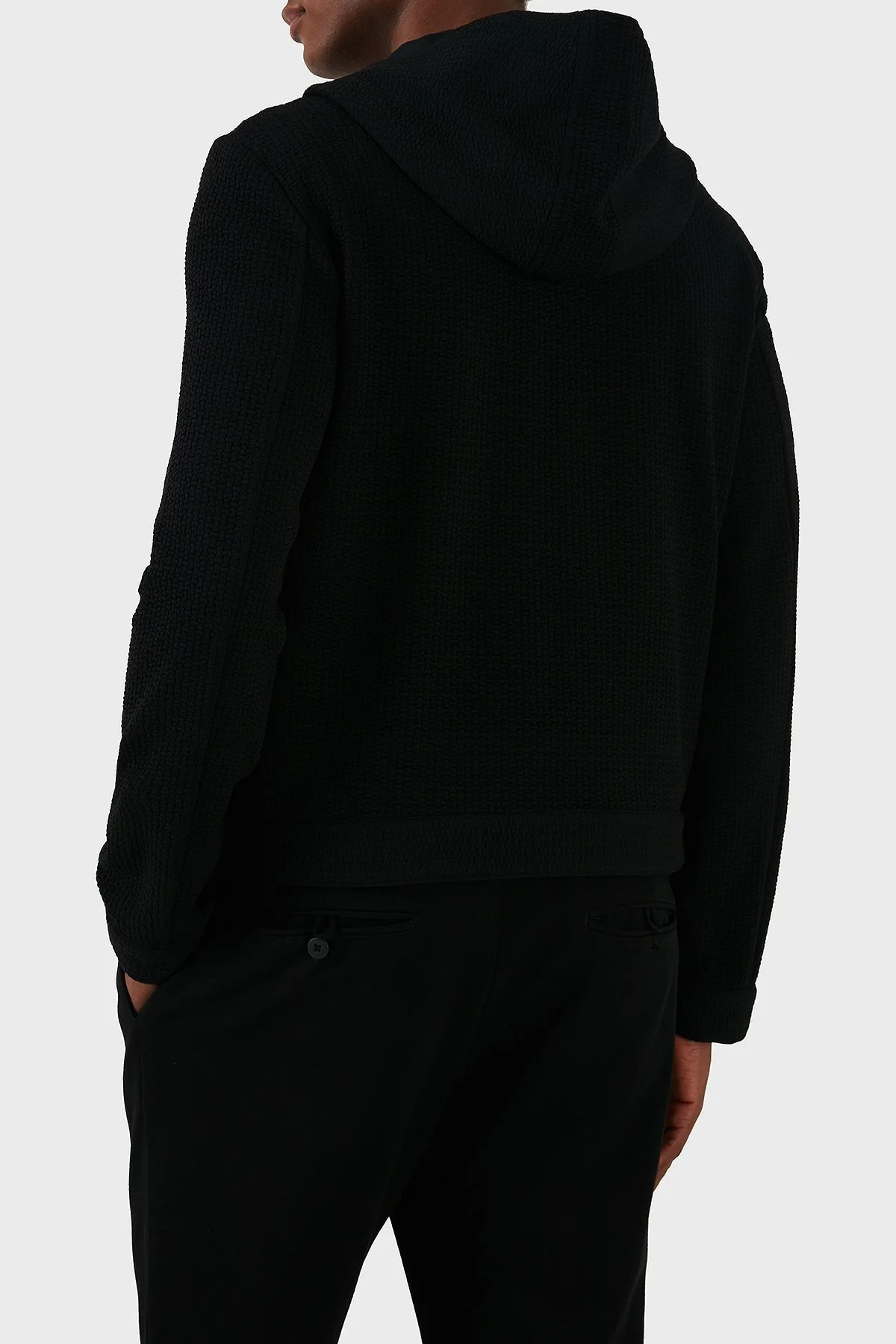 Emporio Armani Regular Fit Kapüşonlu Erkek Sweat EM000028 TE11235 UC001 SİYAH - 3