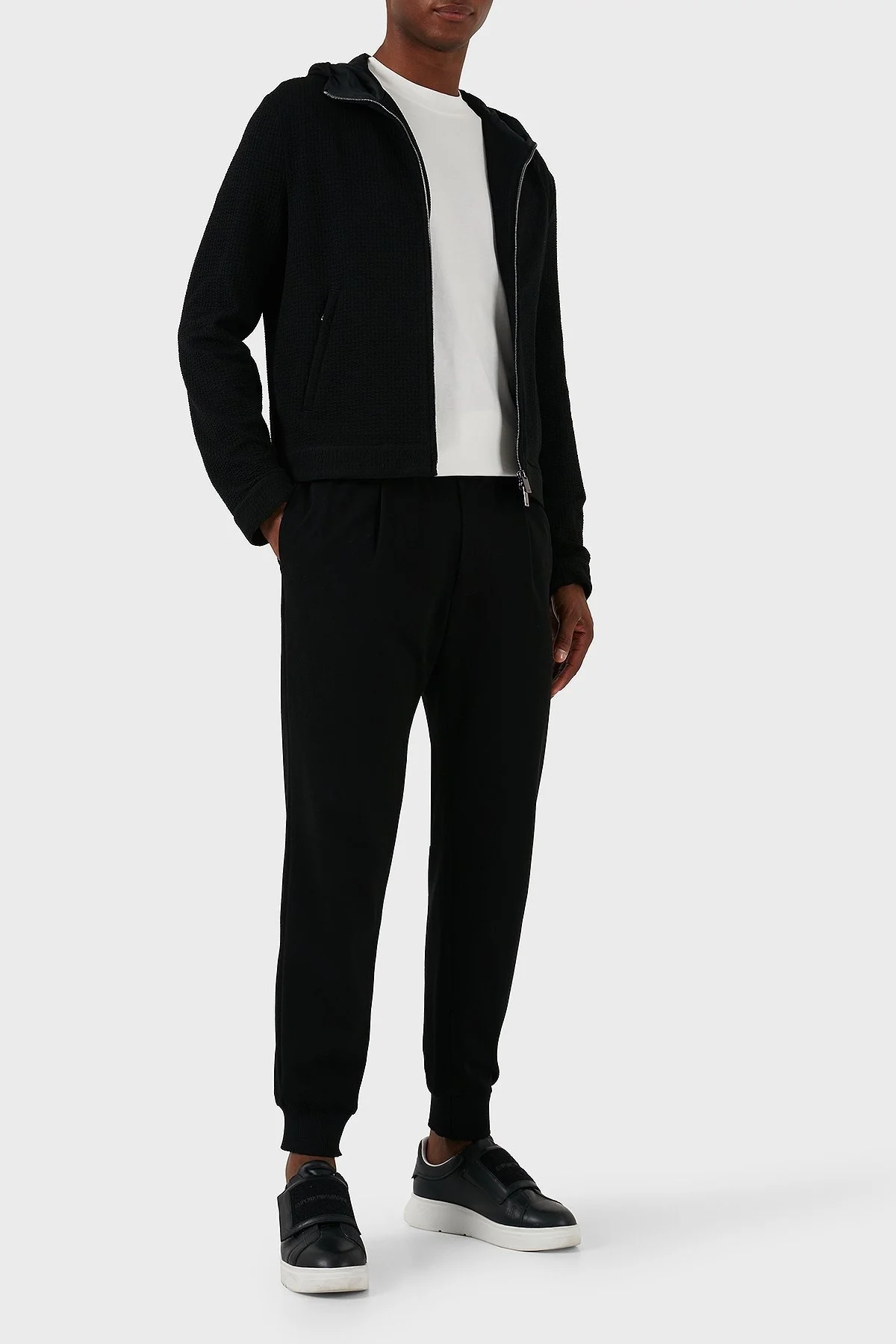 Emporio Armani Regular Fit Kapüşonlu Erkek Sweat EM000028 TE11235 UC001 SİYAH - 4