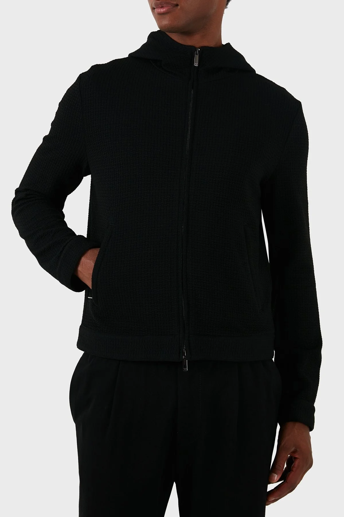Emporio Armani Regular Fit Kapüşonlu Erkek Sweat EM000028 TE11235 UC001 SİYAH - 6