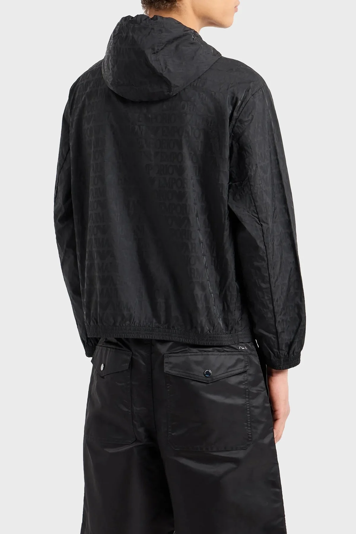 Emporio Armani Regular Fit Kapüşonlu Mevsimlik Erkek Mont 3D1BH4 1NNXZ 0999 SİYAH - 7