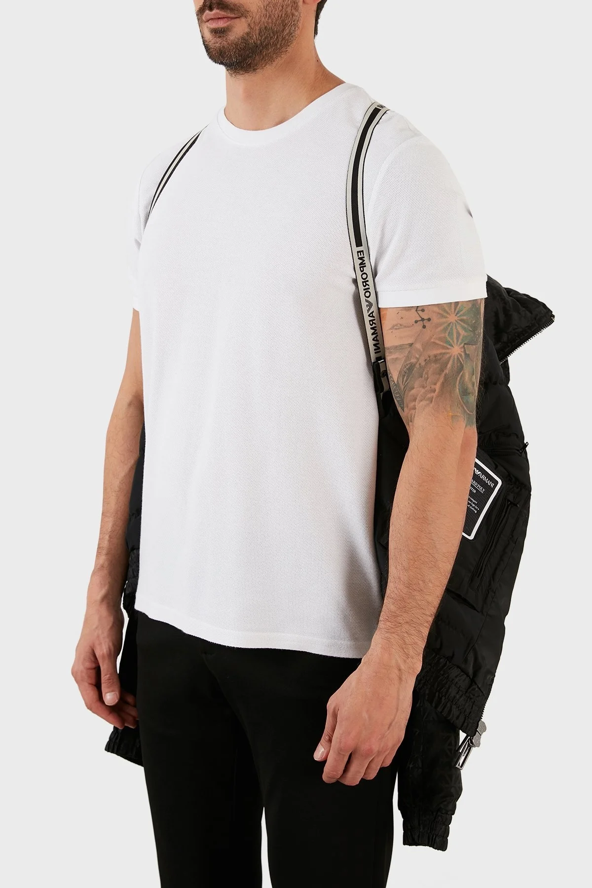 Emporio Armani Regular Fit Kapüşonlu Şişme Erkek Mont 6L1BN9 1NNGZ 0028 SİYAH - 5