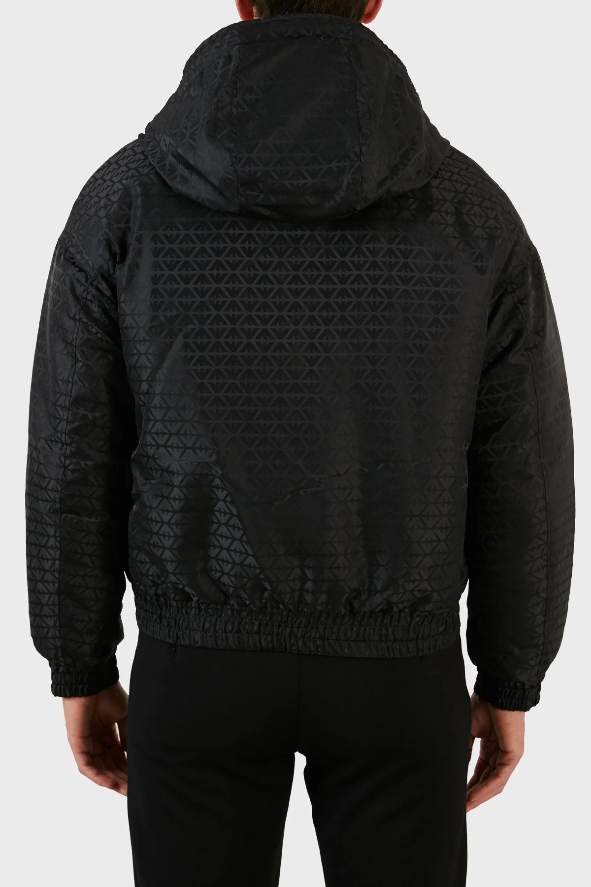 Emporio Armani Regular Fit Kapüşonlu Şişme Erkek Mont 6L1BN9 1NNGZ 0028 SİYAH - 7
