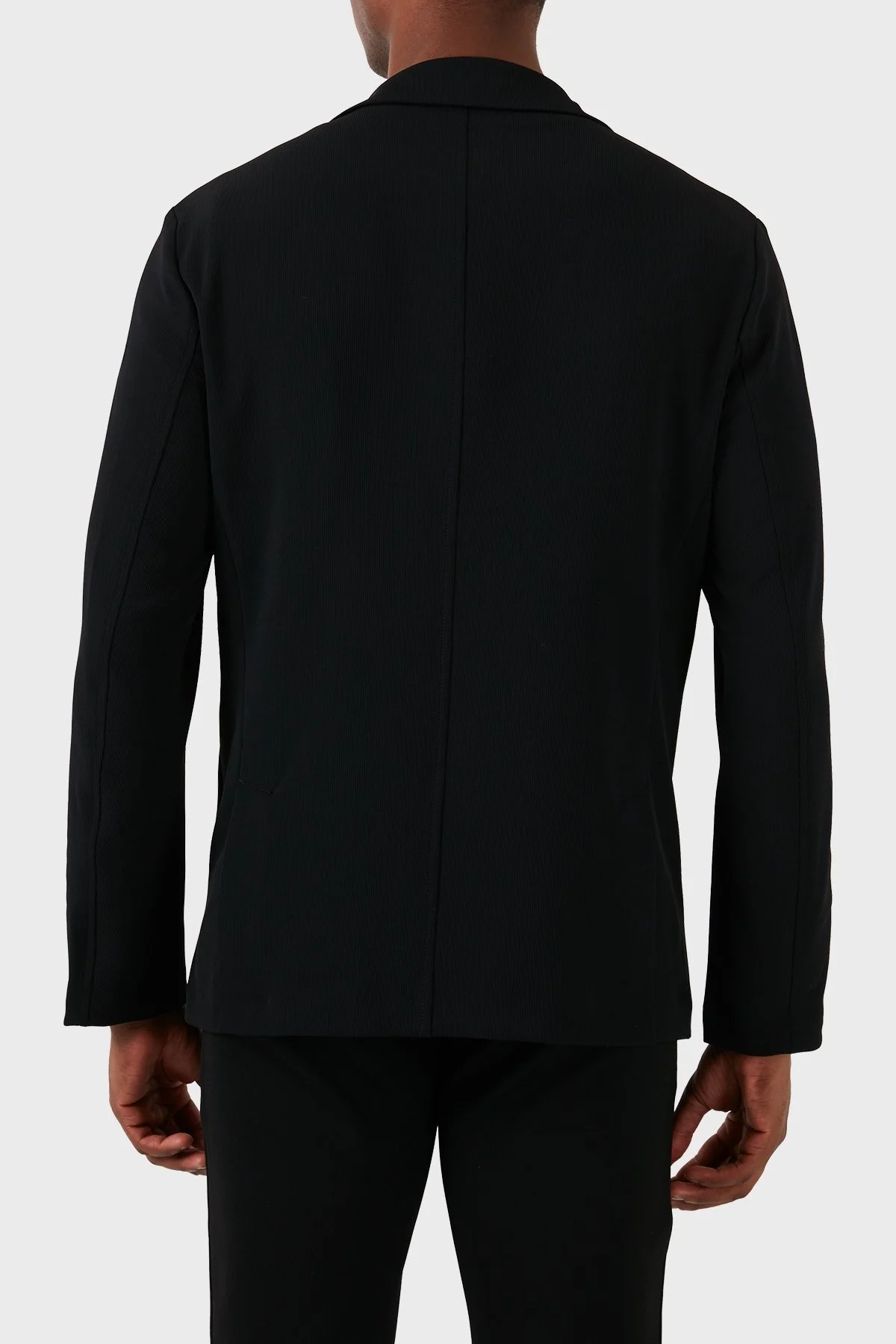 Emporio Armani Regular Fit Kapüşonlu Spor Blazer Erkek Ceket 3D1G73 1NPQZ 0999 SİYAH - 3