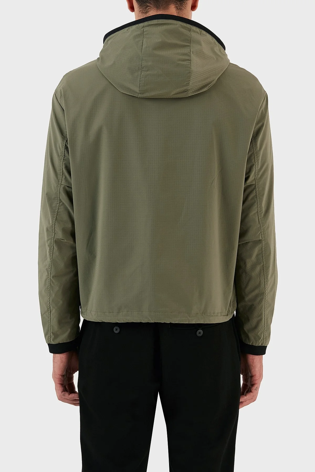 Emporio Armani Regular Fit Kapüşonlu Spor Erkek Ceket 6R1BU2 1NAMZ 0645 YEŞİL - 2