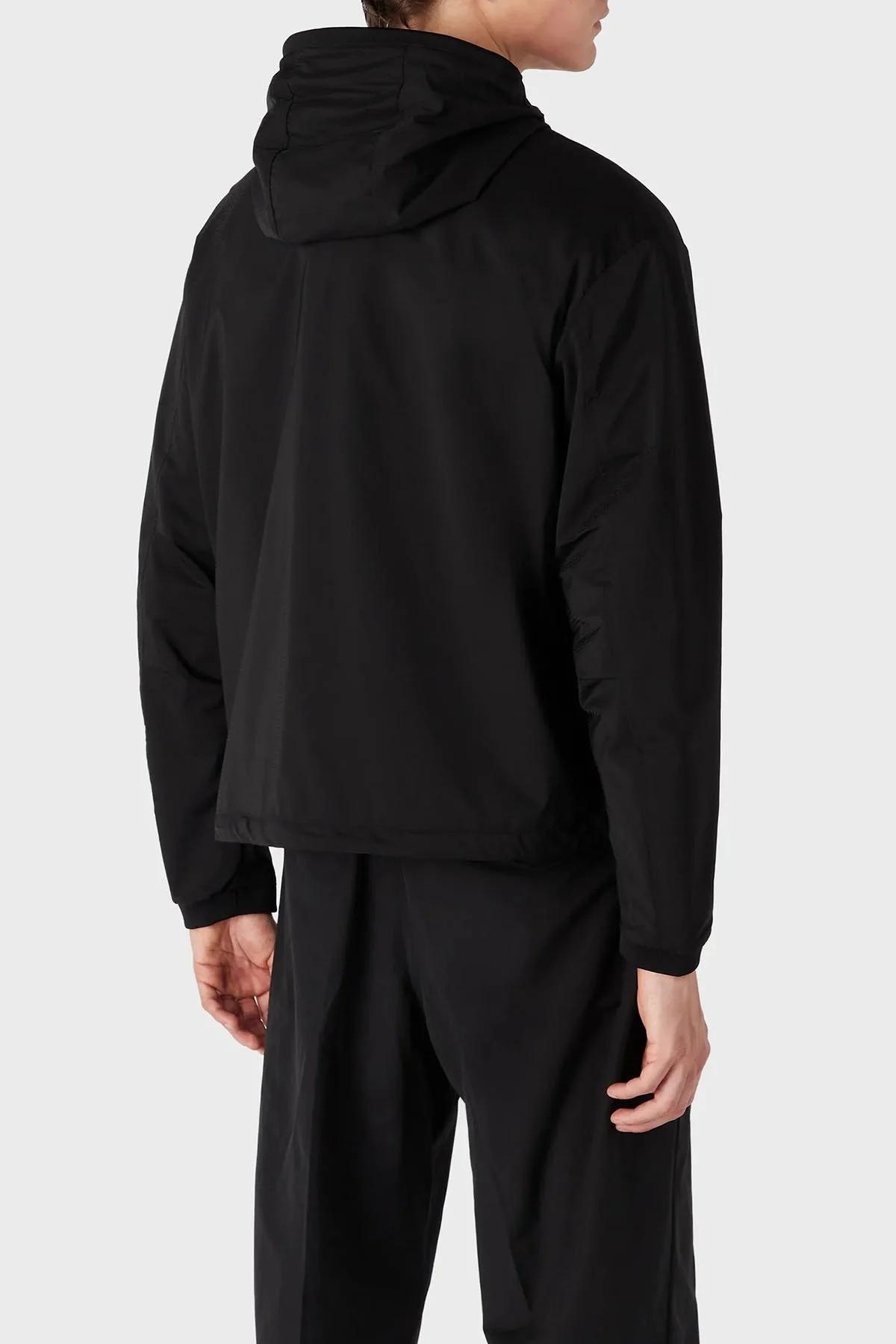 Emporio Armani Regular Fit Kapüşonlu Spor Erkek Ceket 6R1BU2 1NAMZ 0999 SİYAH - 3
