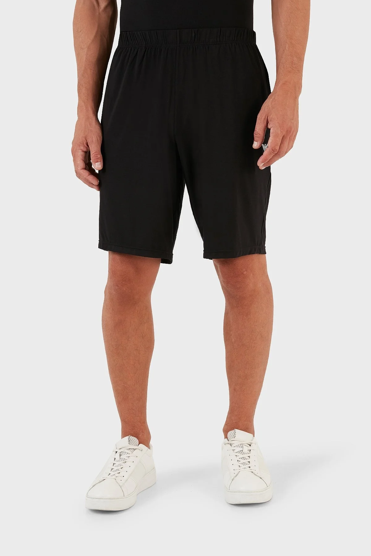 Emporio Armani Regular Fit Kısa Kollu Polo Yaka Erkek Pijama Takımı 111981 3R511 00020 SİYAH - 3