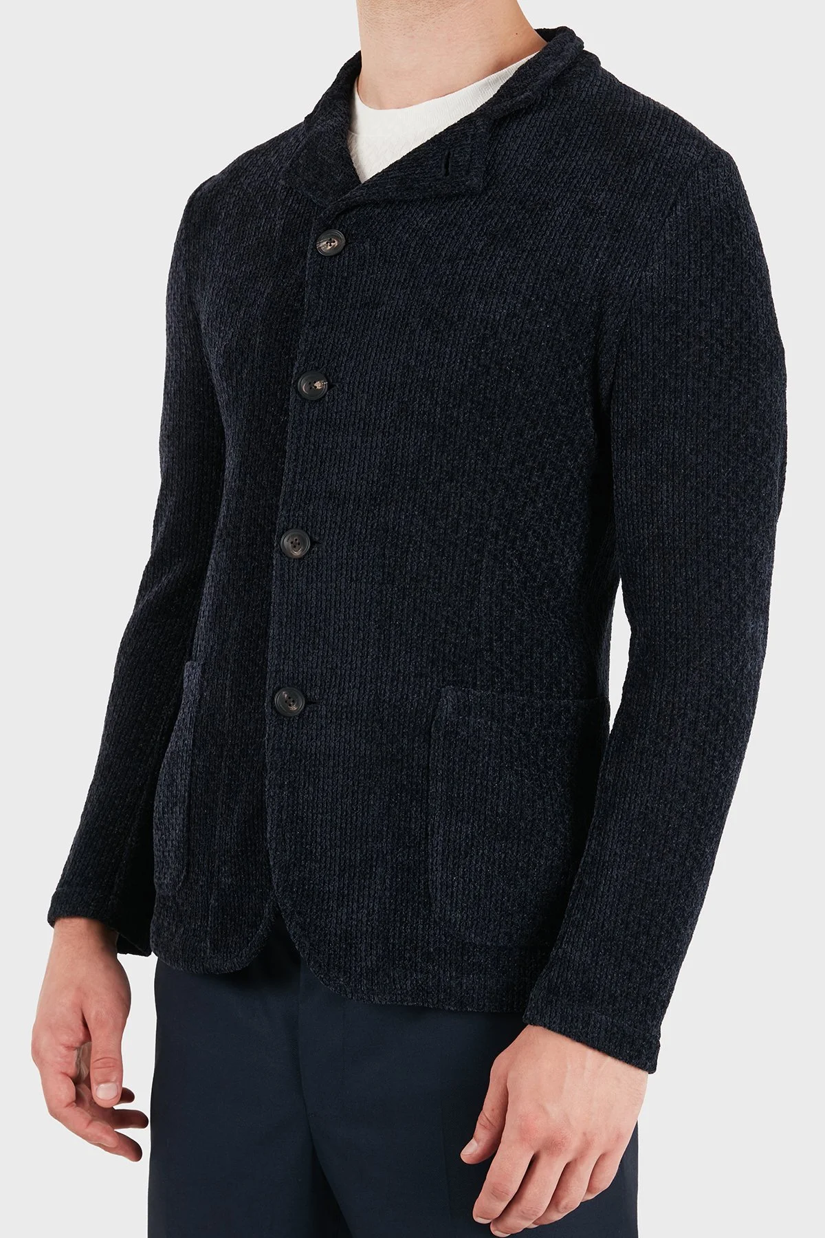 Emporio Armani Regular Fit Klasik Yaka Düğmeli Erkek Ceket EM000144 TE22966 UB109 Lacivert - 4