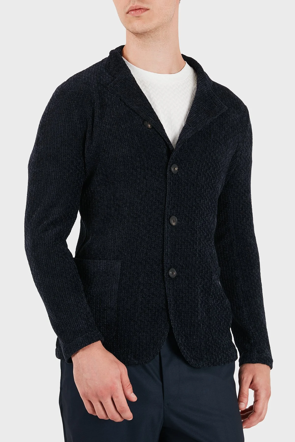Emporio Armani Regular Fit Klasik Yaka Düğmeli Erkek Ceket EM000144 TE22966 UB109 Lacivert - 5