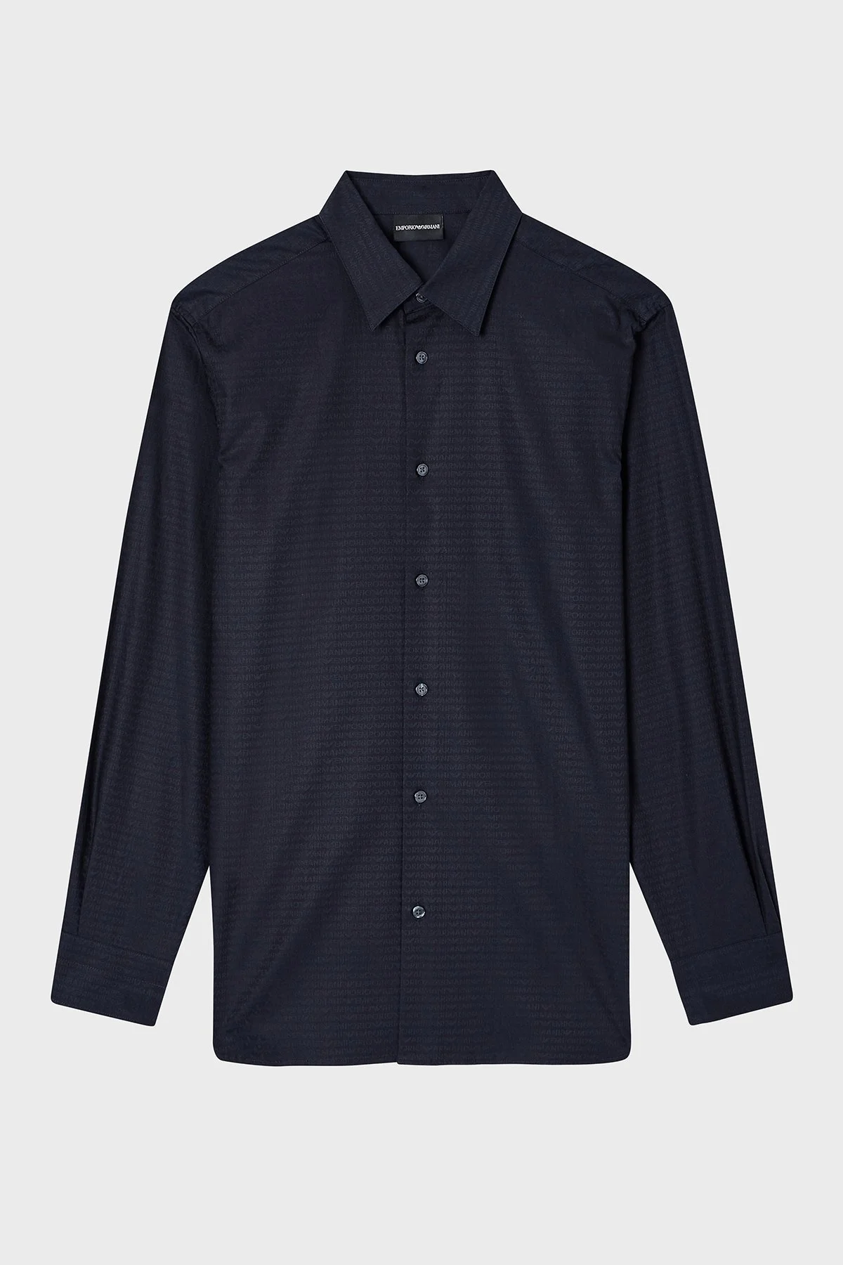 Emporio Armani Regular Fit Klasik Yaka Uzun Kollu Erkek Gömlek EM001537 AF18123 FB319 LACİVERT - 4