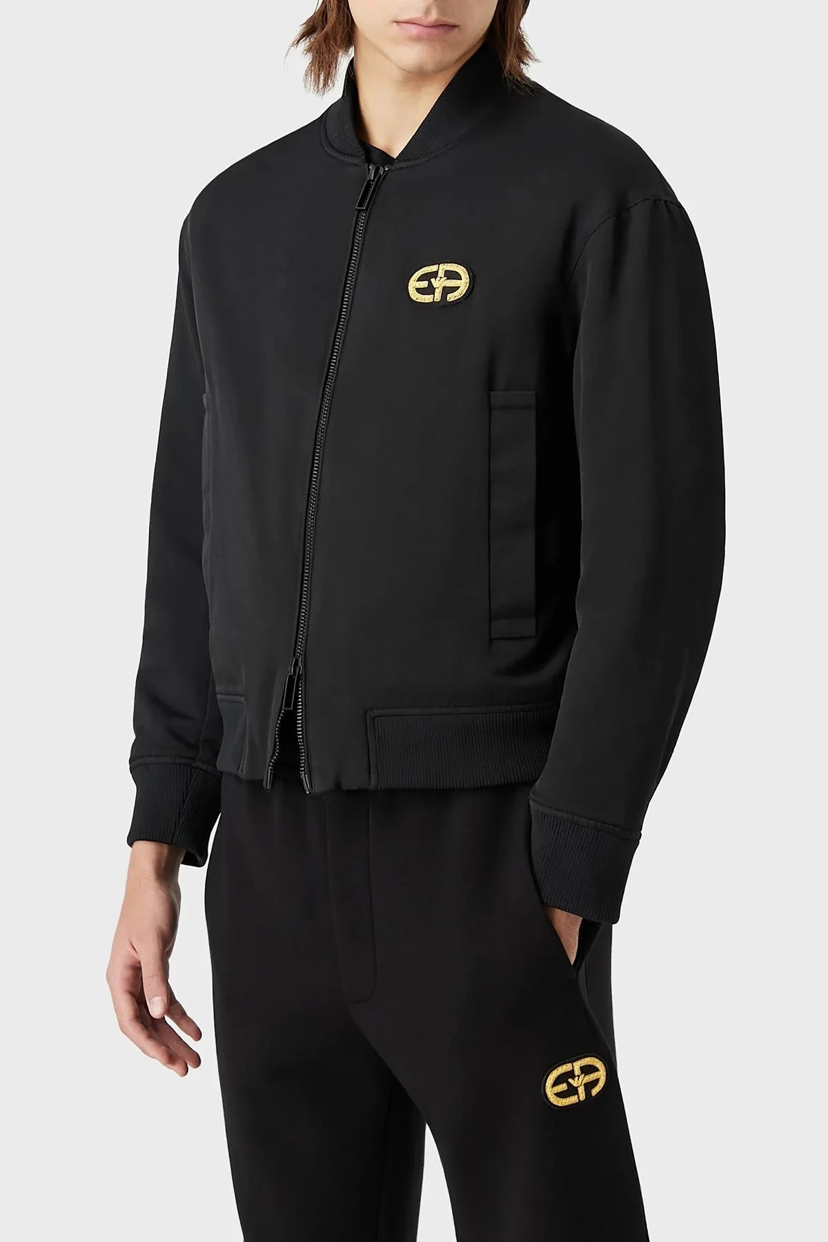 Emporio Armani Regular Fit Kolej Yaka Bomber Erkek Ceket 6L1BM2 1NKTZ 0999 SİYAH - 1