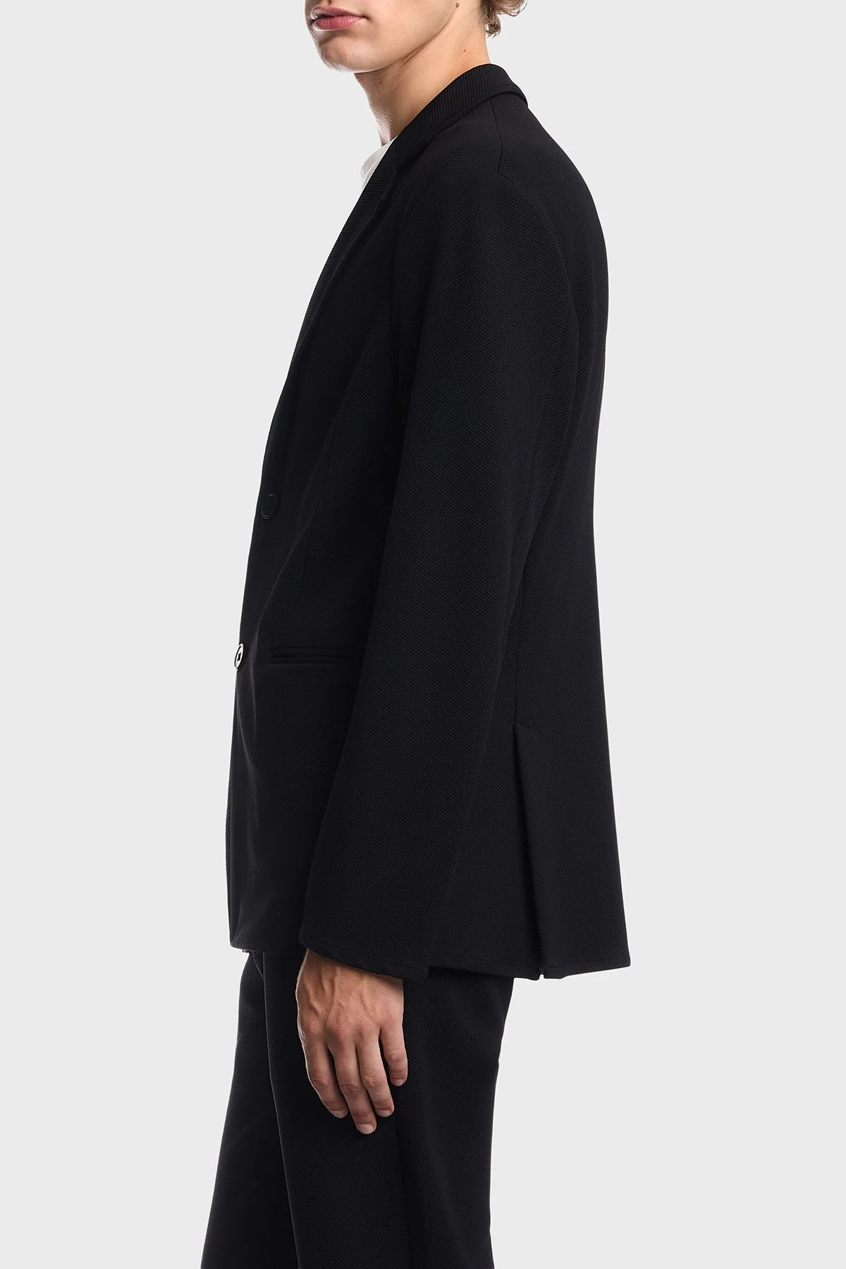 Emporio Armani Regular Fit Kruvaze Yaka Blazer Erkek Ceket EM000142 TE22904 UC001 Siyah - 5