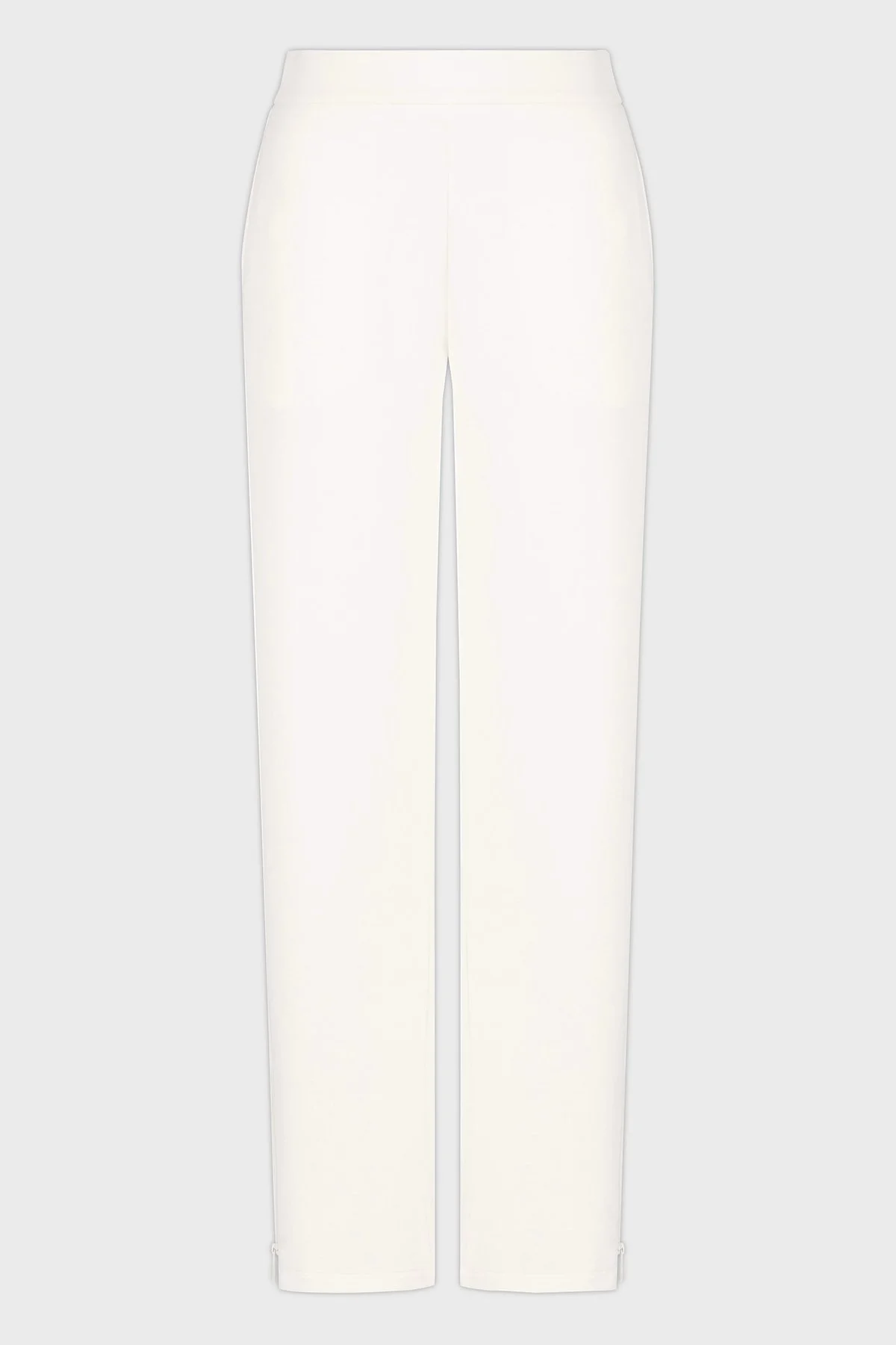 Emporio Armani Regular Fit Lastikli Bel Düz Paça Kadın Pantolon EW000484 AF10002 U0006 BEYAZ - 5