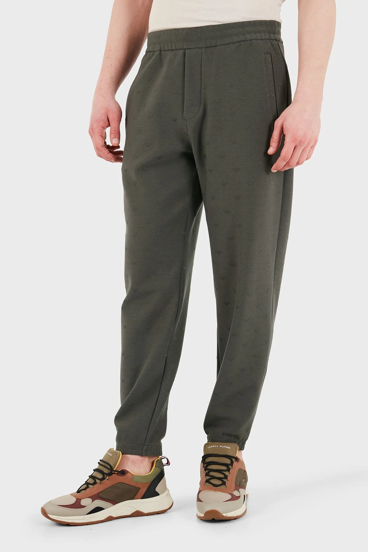 Emporio Armani Regular Fit Lastikli Bel Lastikli Paça Jogger Erkek Pantolon EM004872 AF13700 F8248 HAKİ - 4