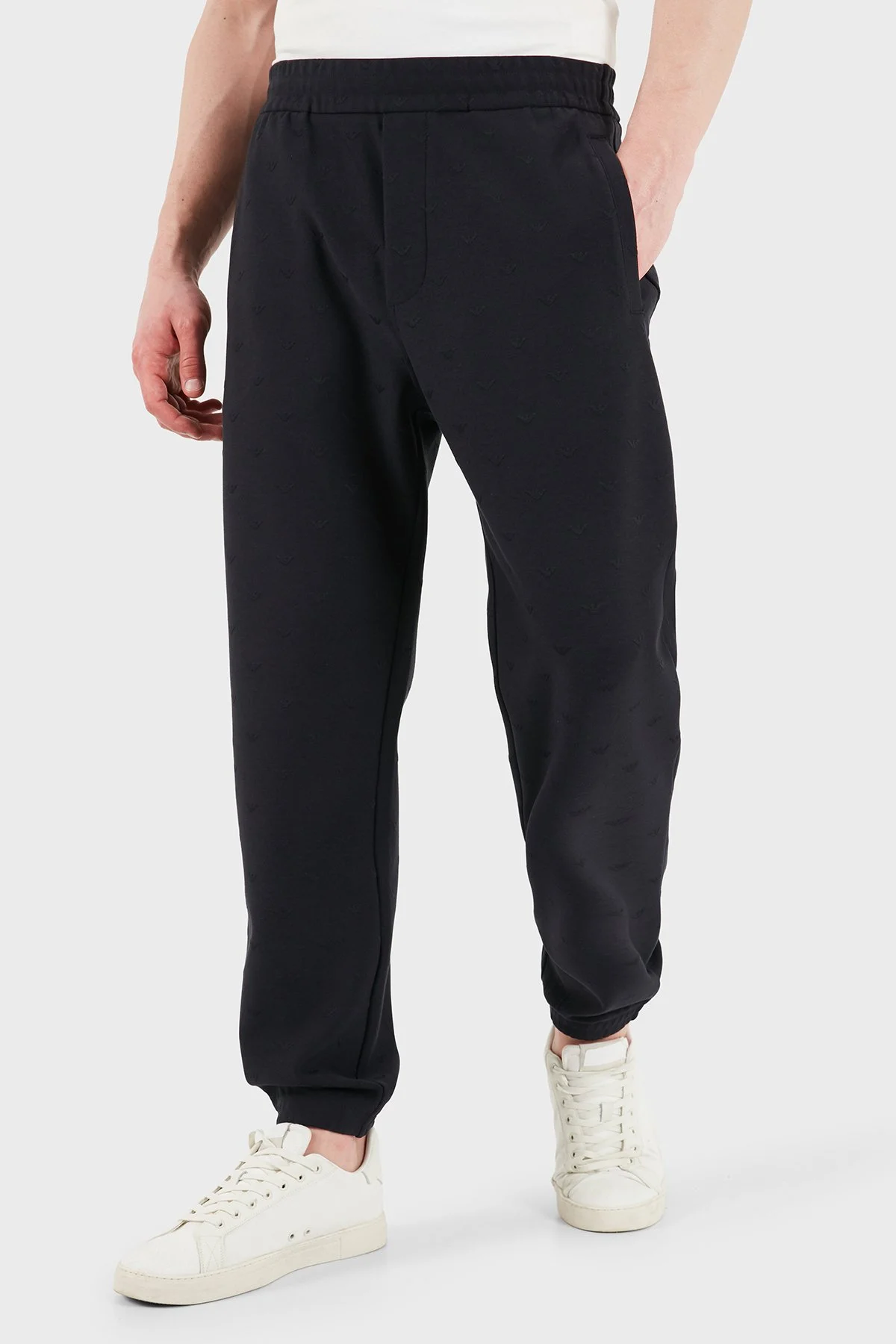 Emporio Armani Regular Fit Lastikli Bel Lastikli Paça Jogger Erkek Pantolon EM004872 AF13700 FB469 SİYAH - 4