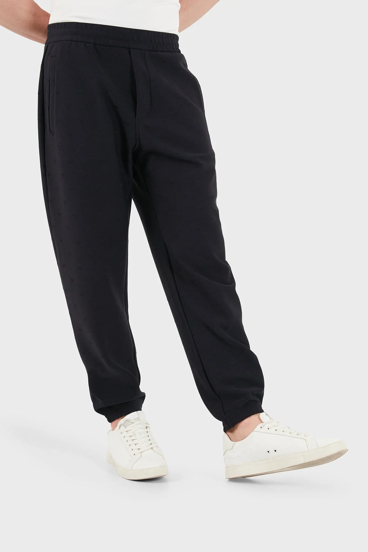 Emporio Armani Regular Fit Lastikli Bel Lastikli Paça Jogger Erkek Pantolon EM004872 AF13700 FB469 SİYAH - 5
