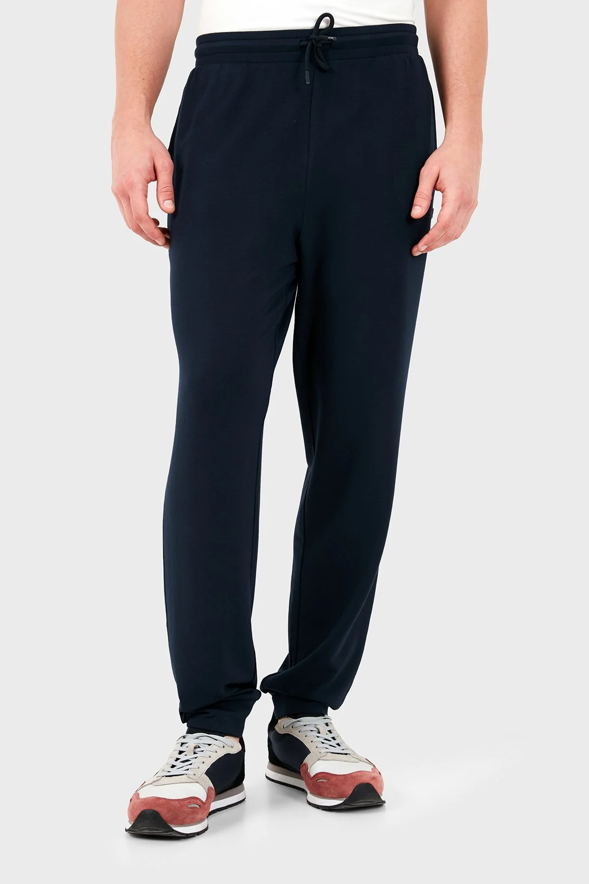 Emporio Armani Regular Fit Lastikli Paça Eşofman Altı Erkek Pantolon EM000500 AF25035 UB102 Lacivert - 1