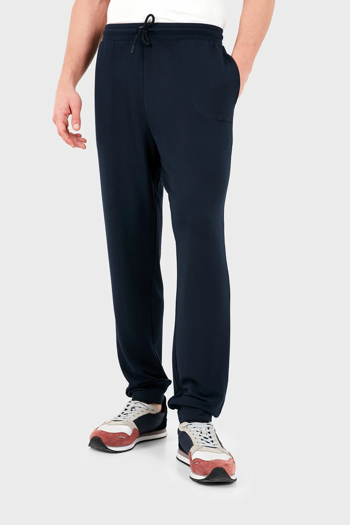 Emporio Armani Regular Fit Lastikli Paça Eşofman Altı Erkek Pantolon EM000500 AF25035 UB102 Lacivert - 3