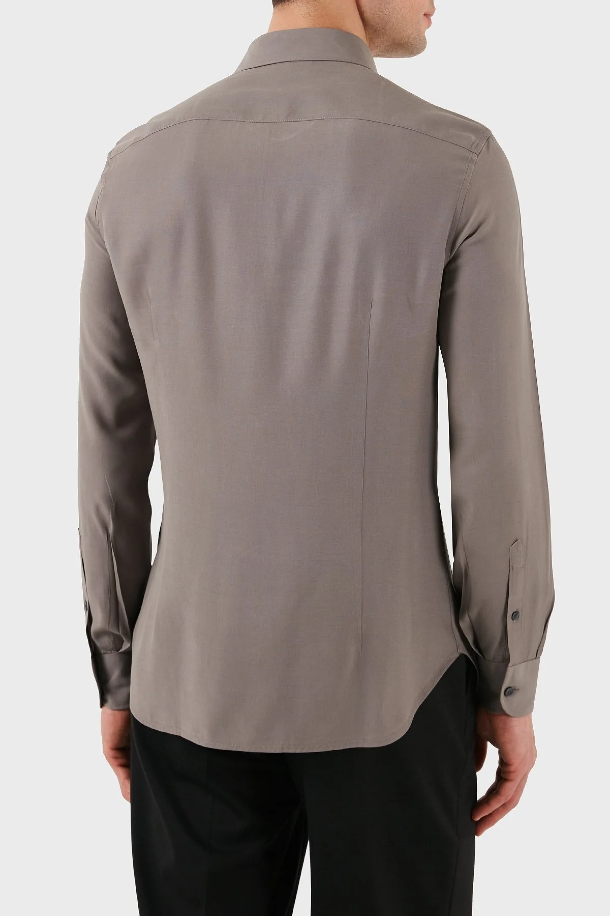 Emporio Armani Regular Fit Logolu Erkek Gömlek EM001537 AF14214 U6107 VİZON - 3