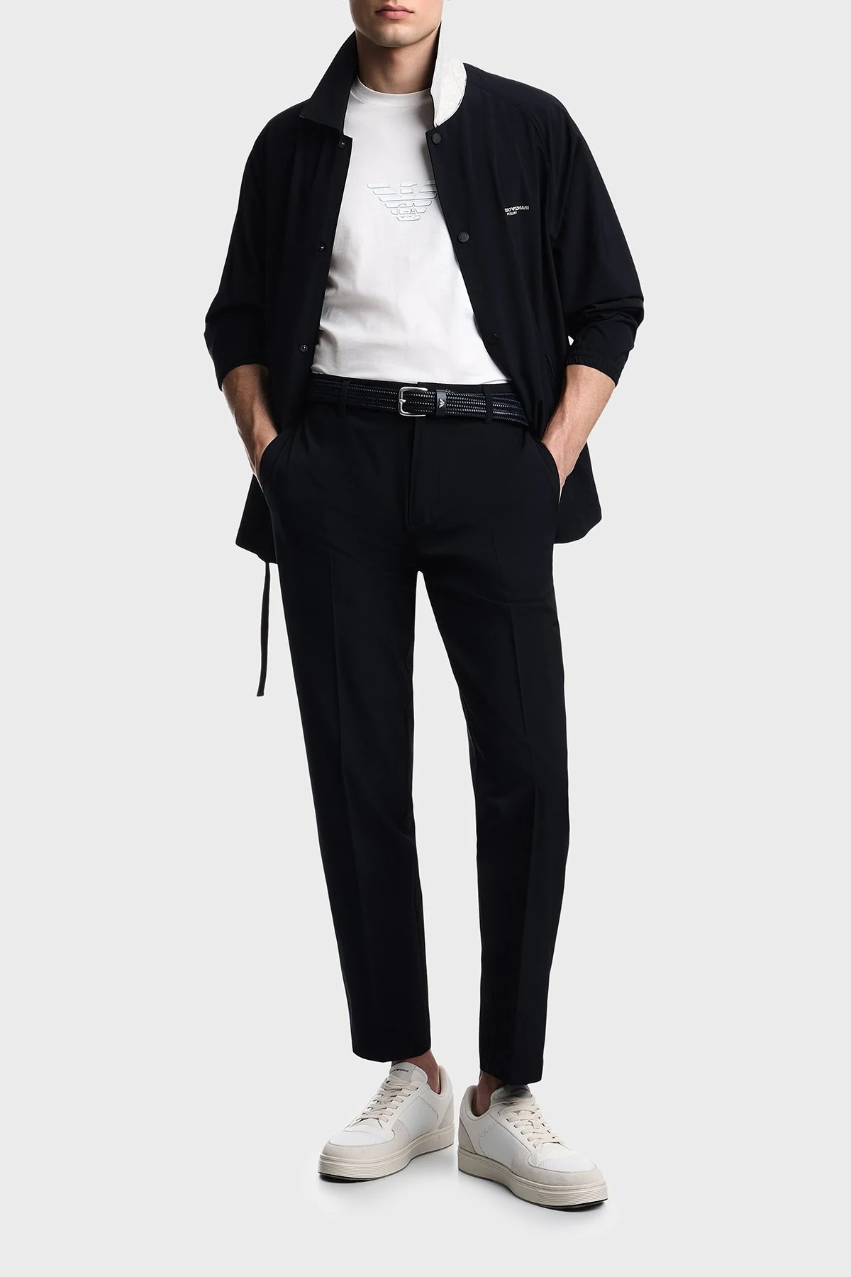 Emporio Armani Regular Fit Normal Bel Daralan Paça Erkek Pantolon EM001505 AF21368 UB118 Lacivert - 2