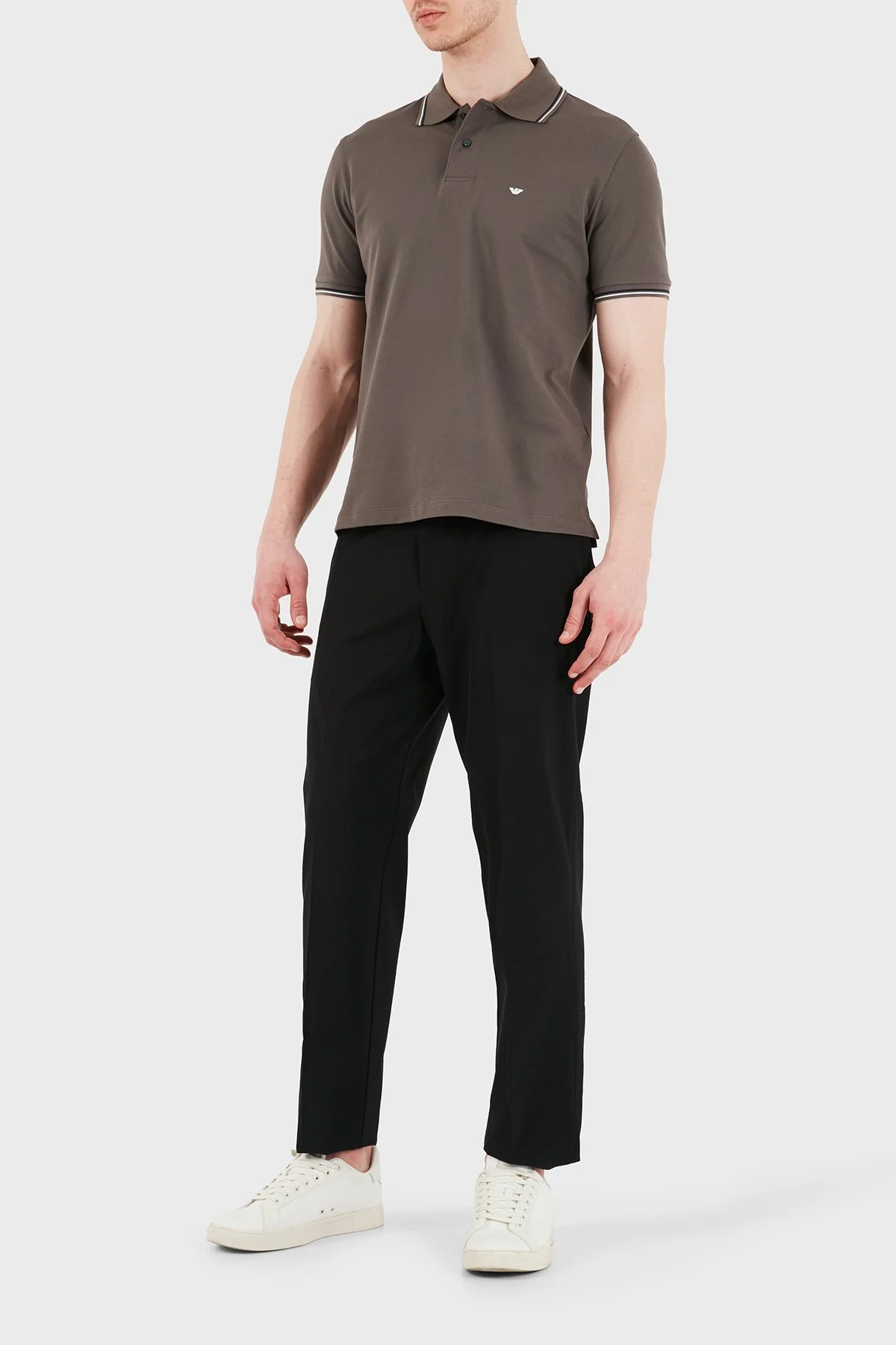 Emporio Armani Regular Fit Normal Bel Daralan Paça Erkek Pantolon EM001505 AF21368 UC001 SİYAH - 2