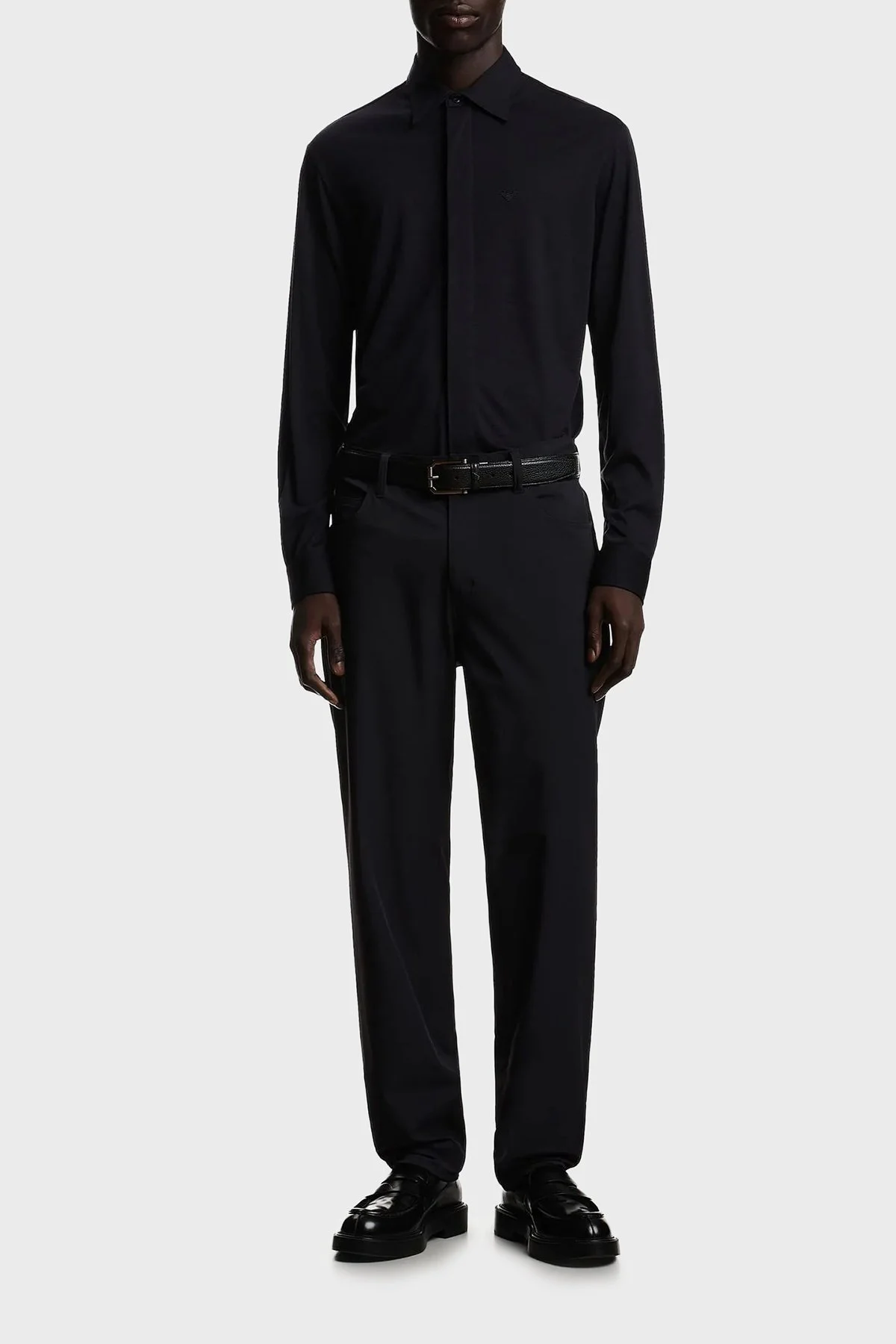 Emporio Armani Regular Fit Normal Bel Düz Paça Erkek Kot Pantolon EM001010 AF18502 UB118 LACİVERT - 2