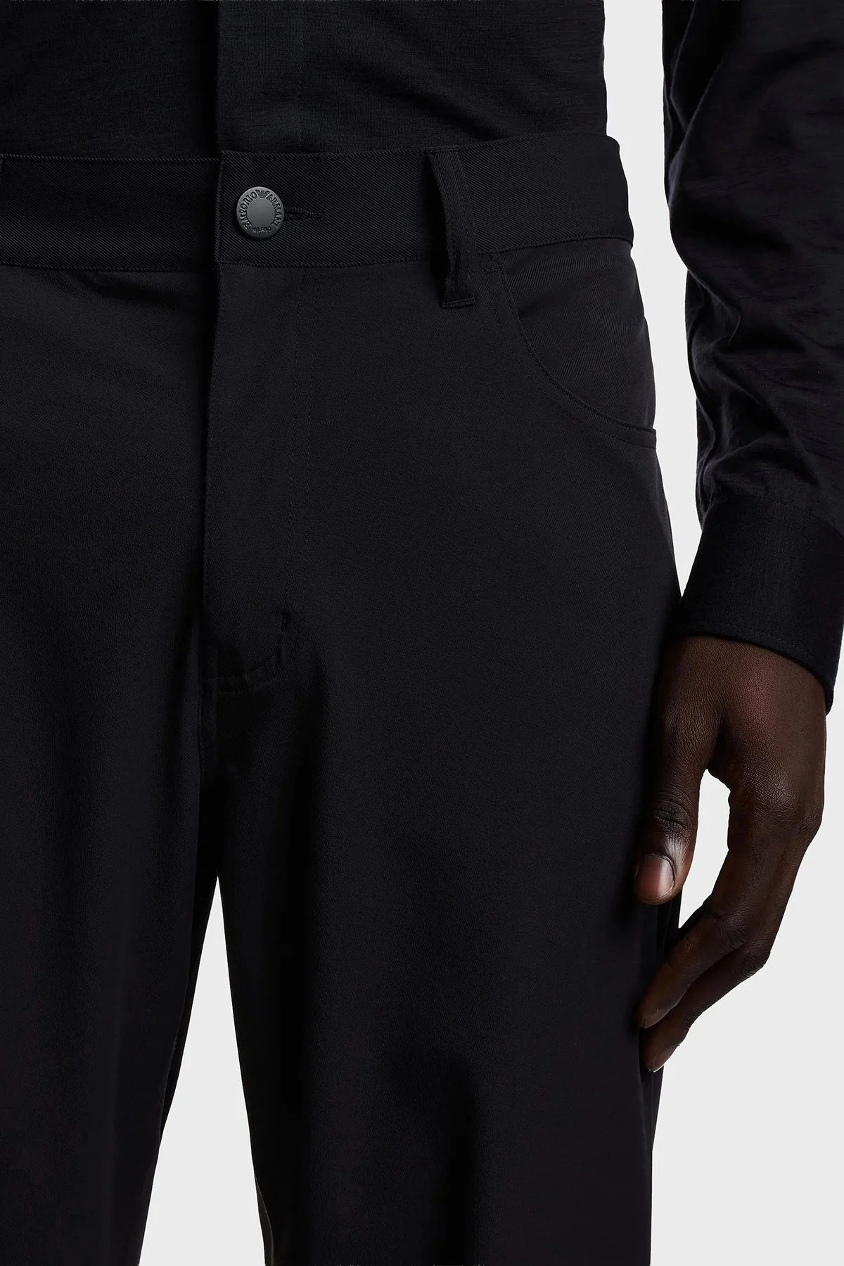 Emporio Armani Regular Fit Normal Bel Düz Paça Erkek Kot Pantolon EM001010 AF18502 UB118 LACİVERT - 4