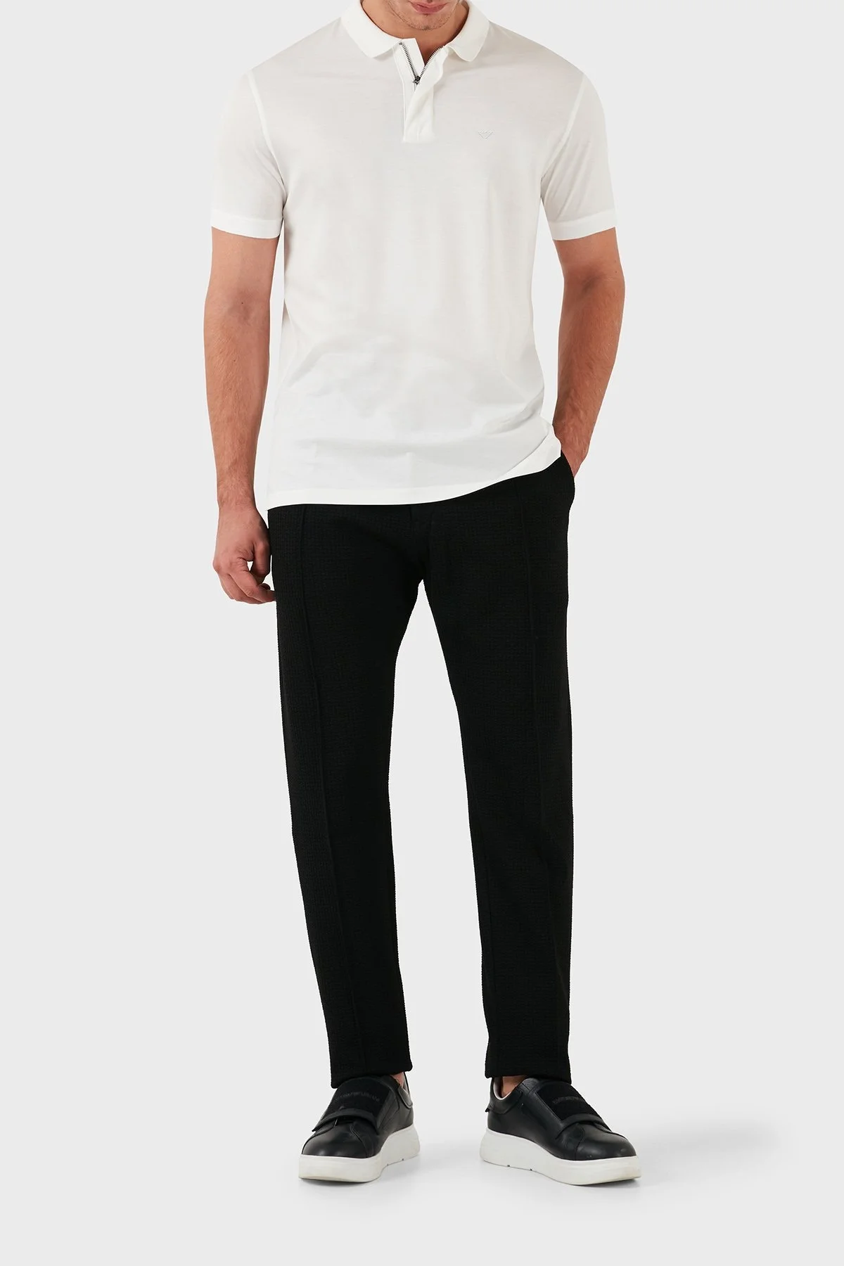 Emporio Armani Regular Fit Normal Bel Düz Paça Erkek Pantolon EM000440 TE11235 UC001 SİYAH - 10