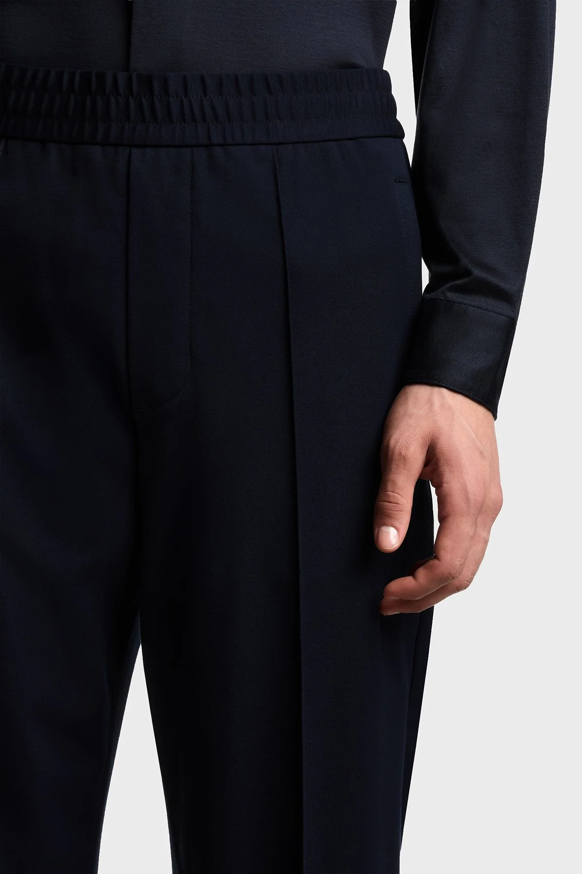 Emporio Armani Regular Fit Normal Bel Düz Paça Erkek Pantolon EM004532 AF22865 UB118 LACİVERT - 4
