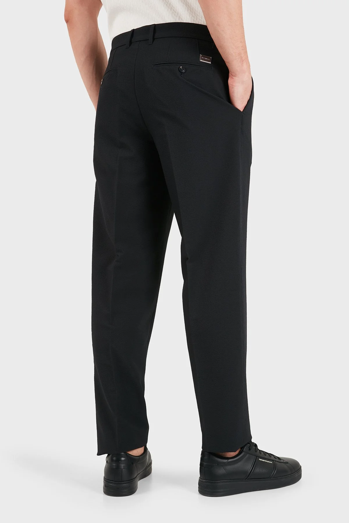 Emporio Armani Regular Fit Normal Bel Düz Paça Erkek Pantolon EM006775 AF28011 UB118 Lacivert - 3