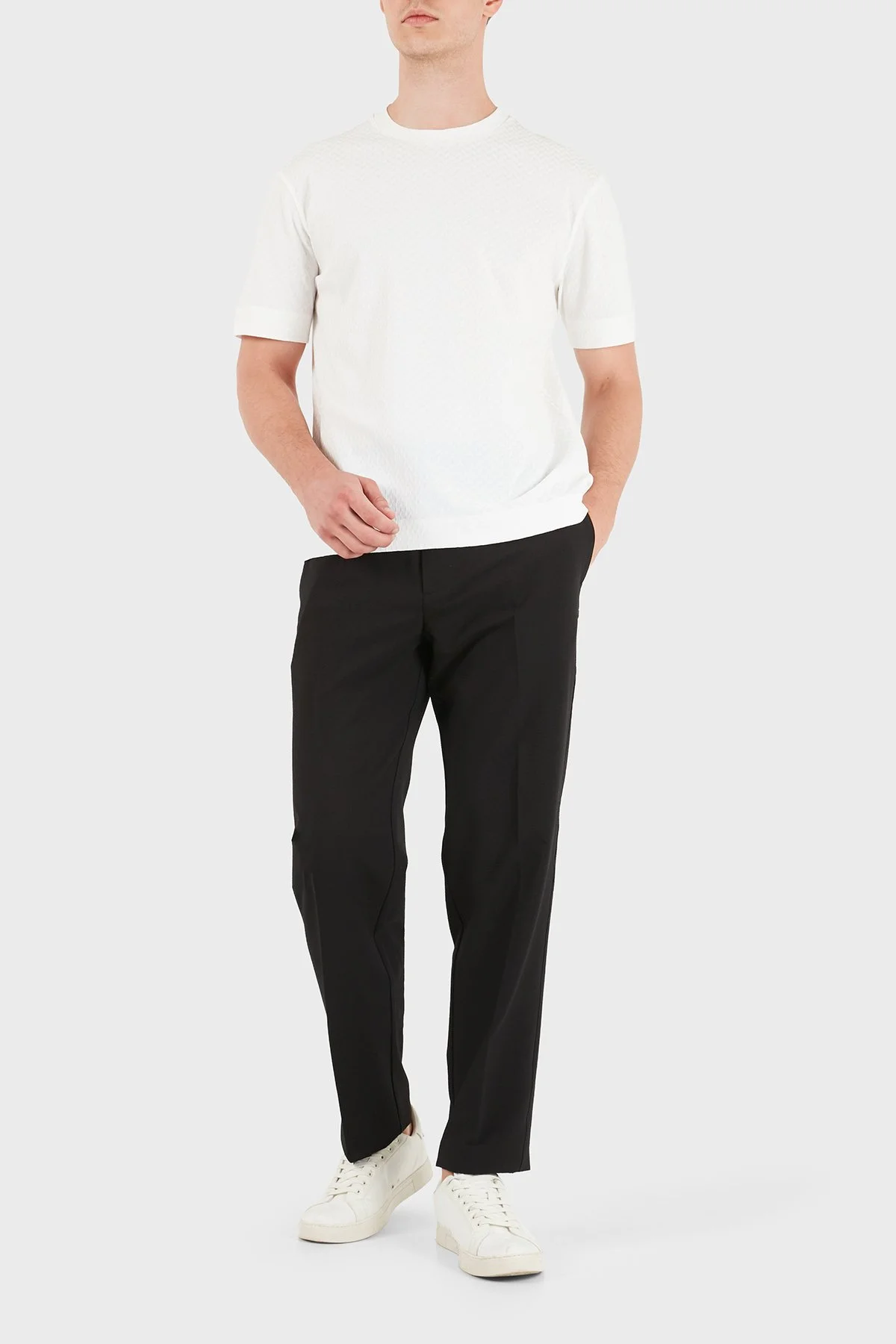 Emporio Armani Regular Fit Normal Bel Düz Paça Erkek Pantolon EM006775 AF28011 UC001 Siyah - 2