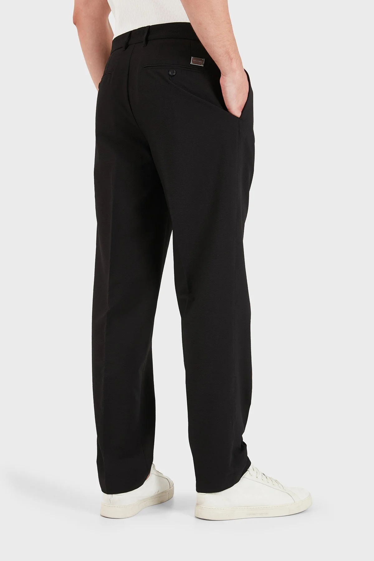 Emporio Armani Regular Fit Normal Bel Düz Paça Erkek Pantolon EM006775 AF28011 UC001 Siyah - 3