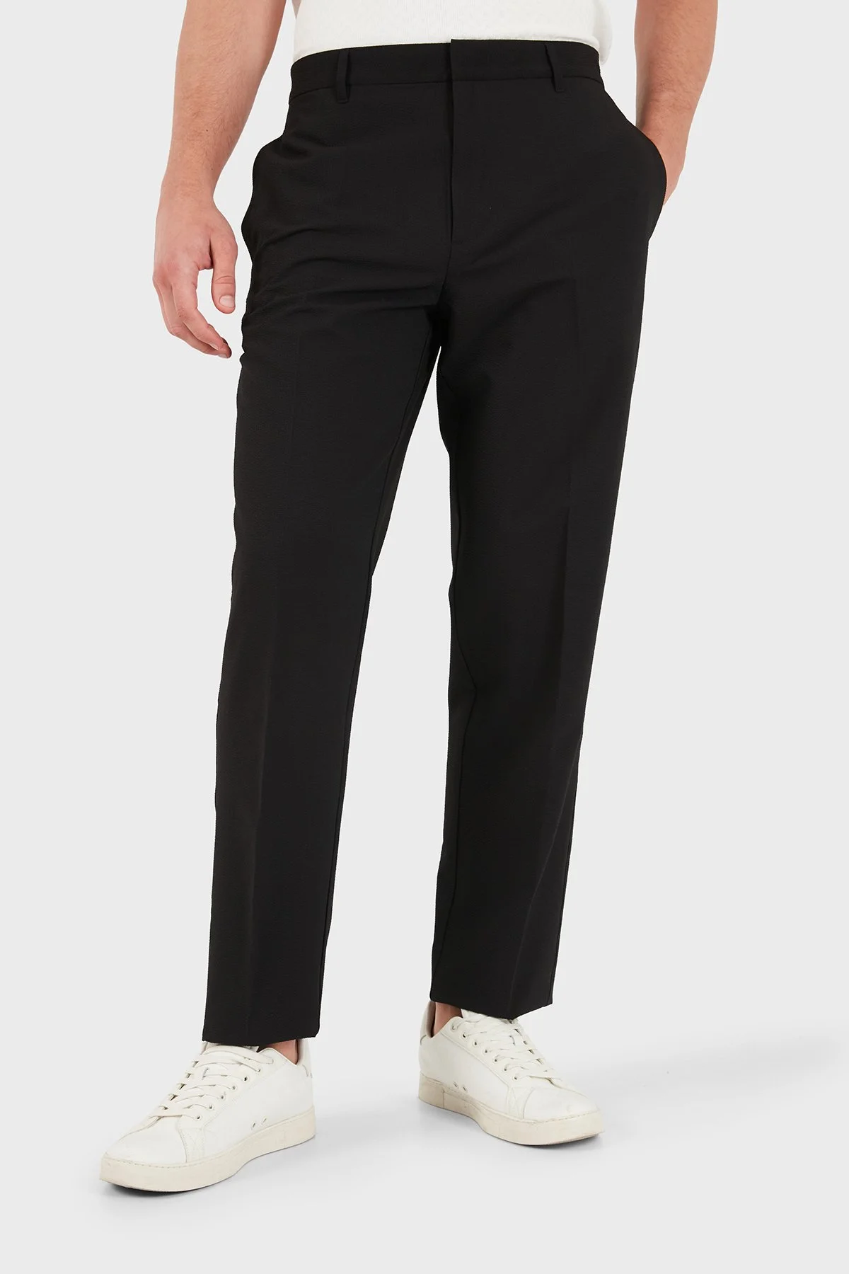 Emporio Armani Regular Fit Normal Bel Düz Paça Erkek Pantolon EM006775 AF28011 UC001 Siyah - 4