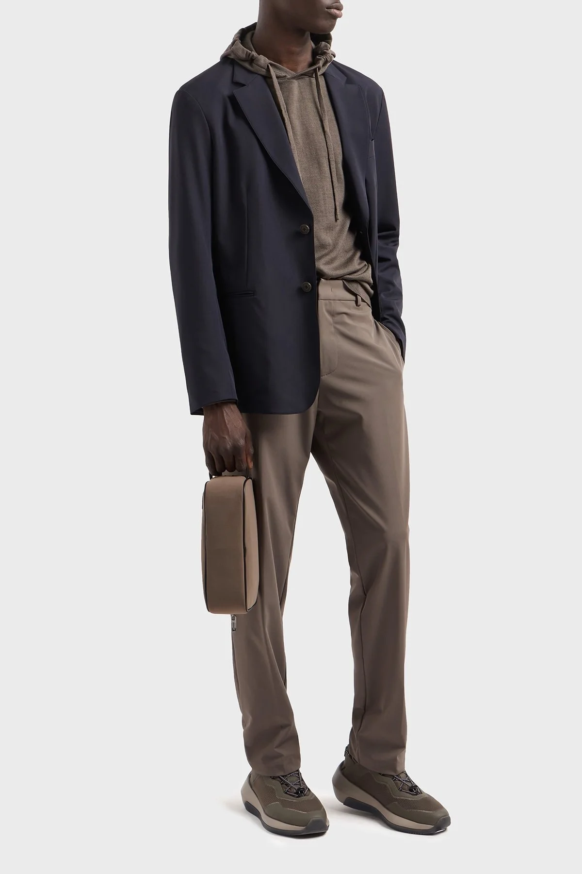 Emporio Armani Regular Fit Normal Bel Düz Paça Esnek Erkek Pantolon EM001505 AF10047 U6200 KAHVE - 8