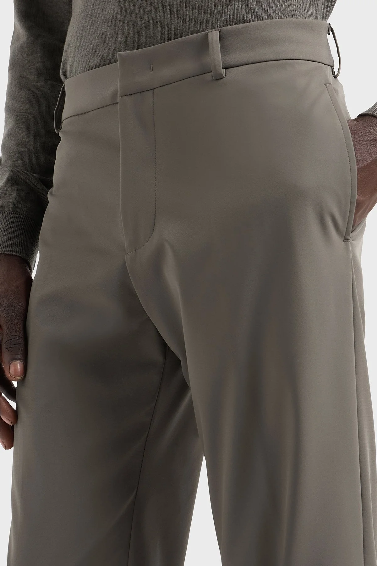 Emporio Armani Regular Fit Normal Bel Düz Paça Esnek Erkek Pantolon EM001505 AF10047 U6200 KAHVE - 9