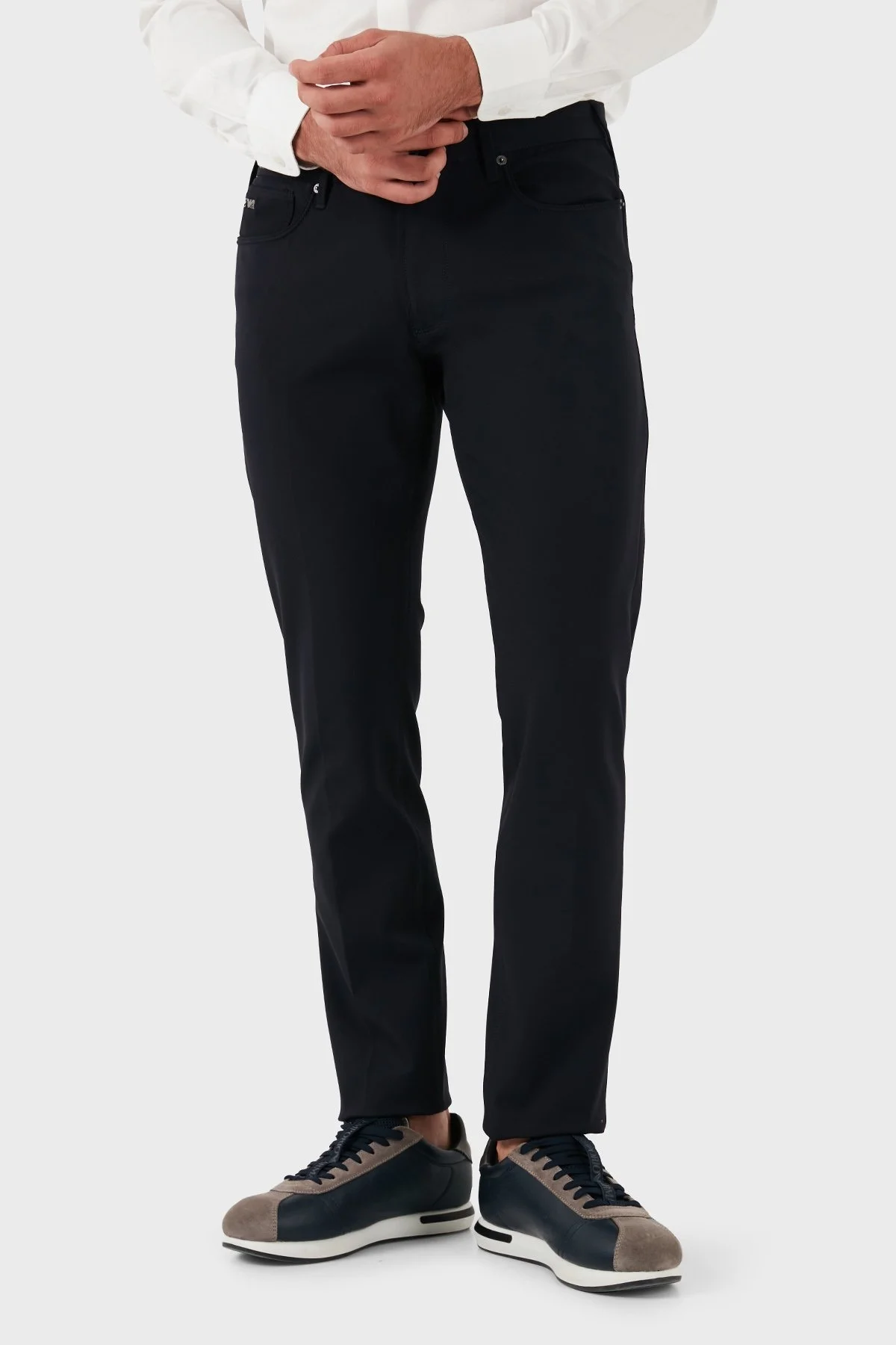 Emporio Armani Regular Fit Normal Bel Düz Paça Jeans Erkek Kot Pantolon 6D1J06 1NUBZ 0920 LACİVERT - 1