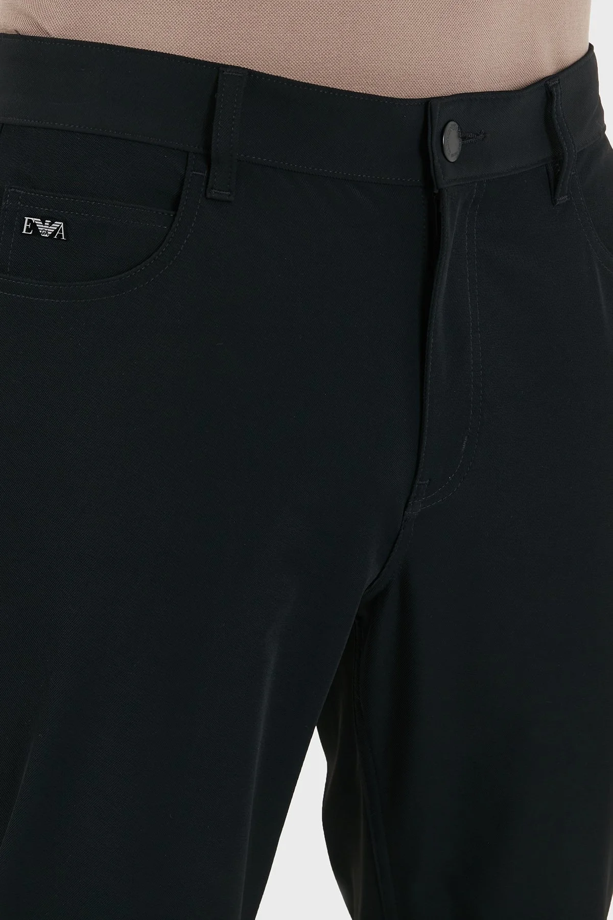 Emporio Armani Regular Fit Normal Bel Düz Paça Jeans Erkek Kot Pantolon EM001010 AF18502 UC001 SİYAH - 6
