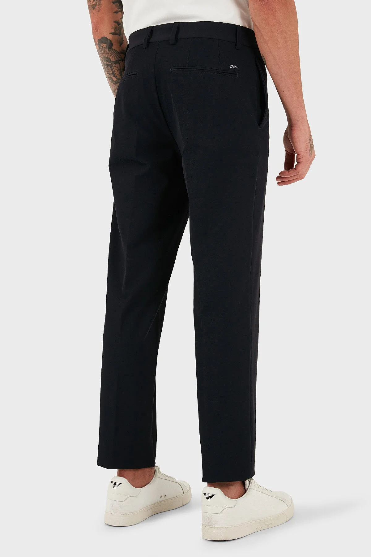 Emporio Armani Regular Fit Normal Bel Düz Paça Klasik Erkek Pantolon EM001505 AF18502 UB118 LACİVERT - 2