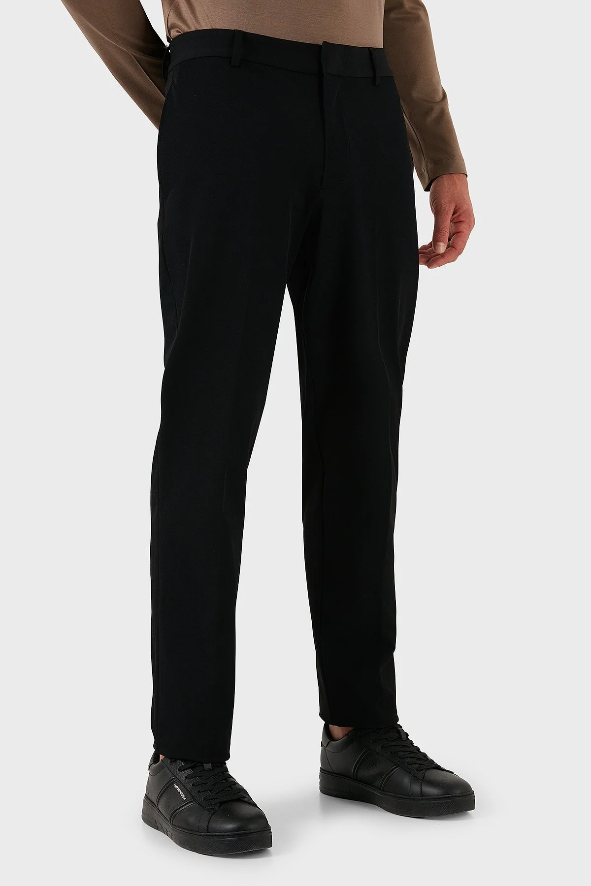 Emporio Armani Regular Fit Normal Bel Düz Paça Klasik Erkek Pantolon EM001505 AF18502 UC001 SİYAH - 2
