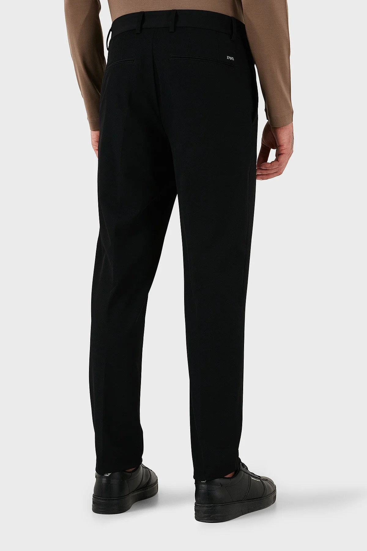 Emporio Armani Regular Fit Normal Bel Düz Paça Klasik Erkek Pantolon EM001505 AF18502 UC001 SİYAH - 3