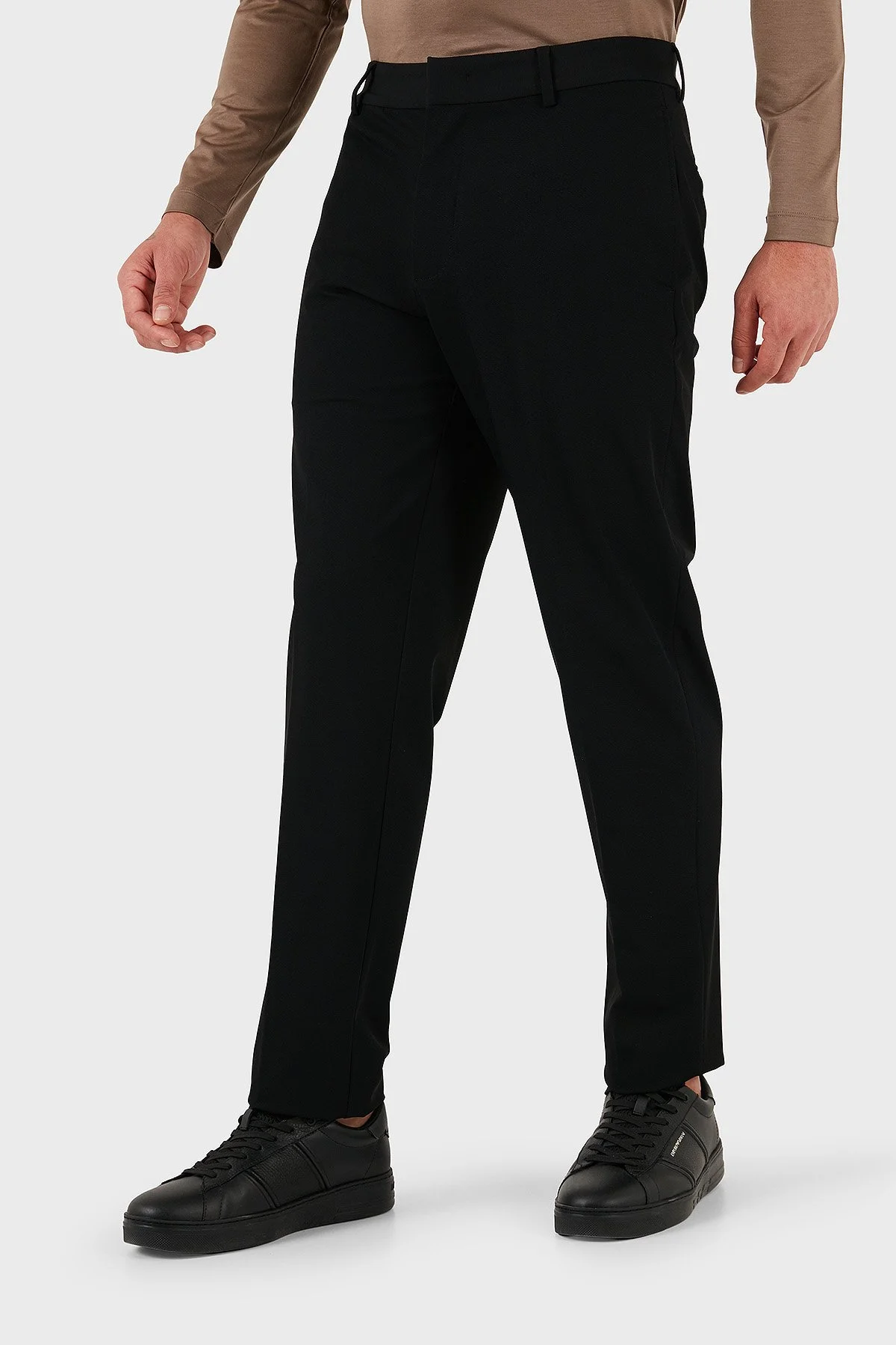 Emporio Armani Regular Fit Normal Bel Düz Paça Klasik Erkek Pantolon EM001505 AF18502 UC001 SİYAH - 4